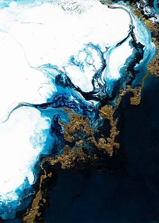 Blue Tide Print 0