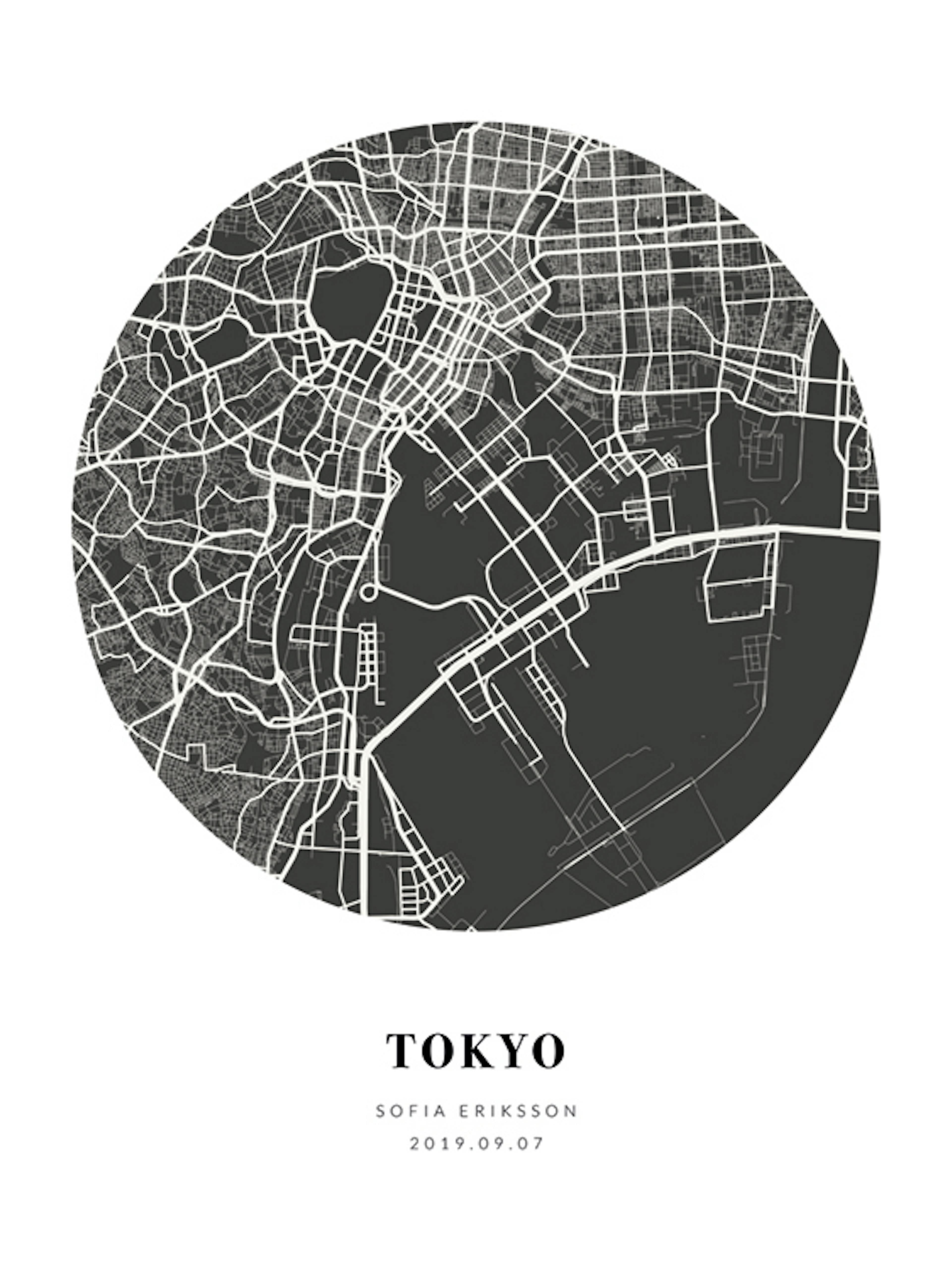 Globe Map Night Personal Plakat