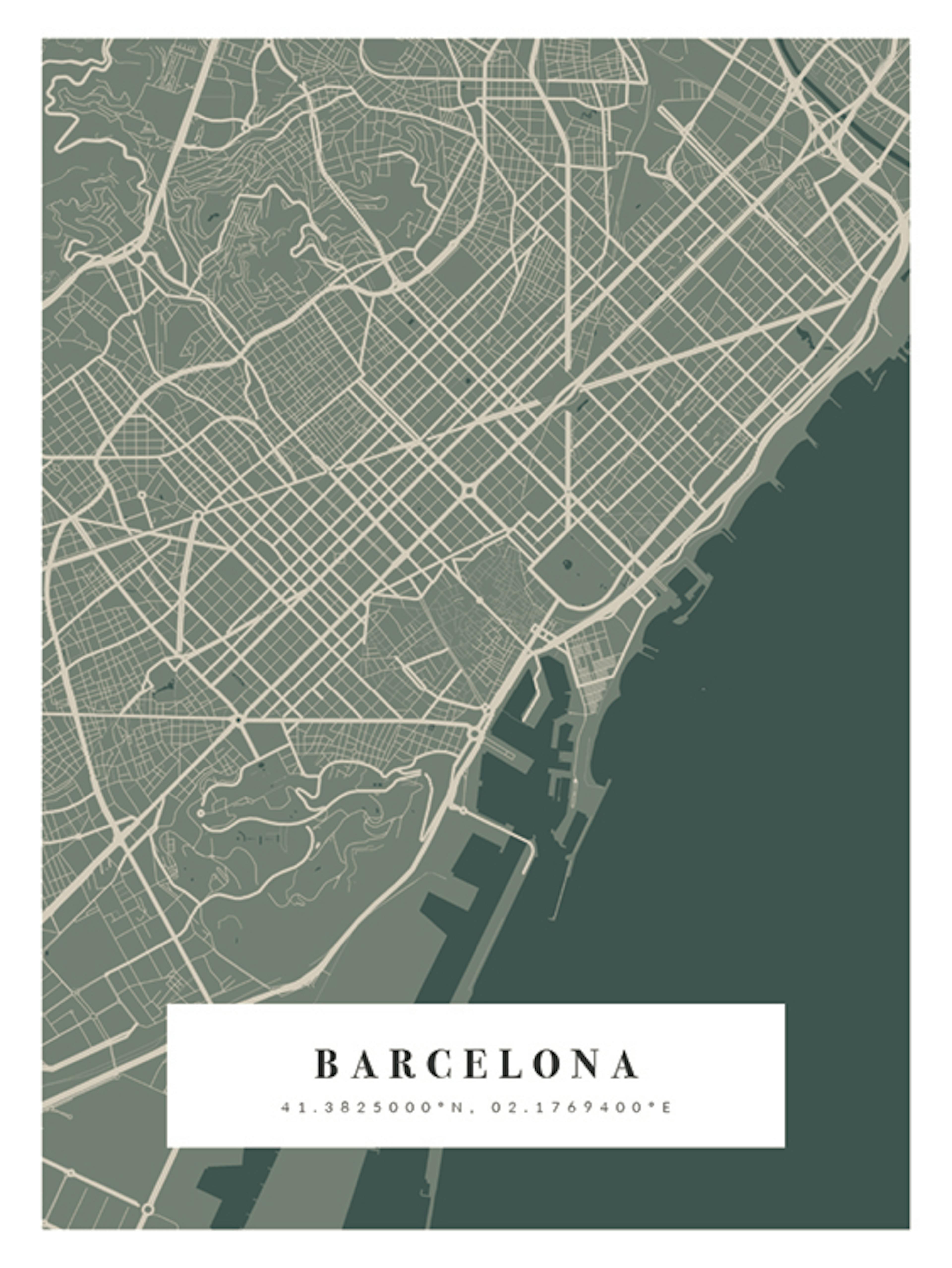 Map No1 Moss Personal Poster