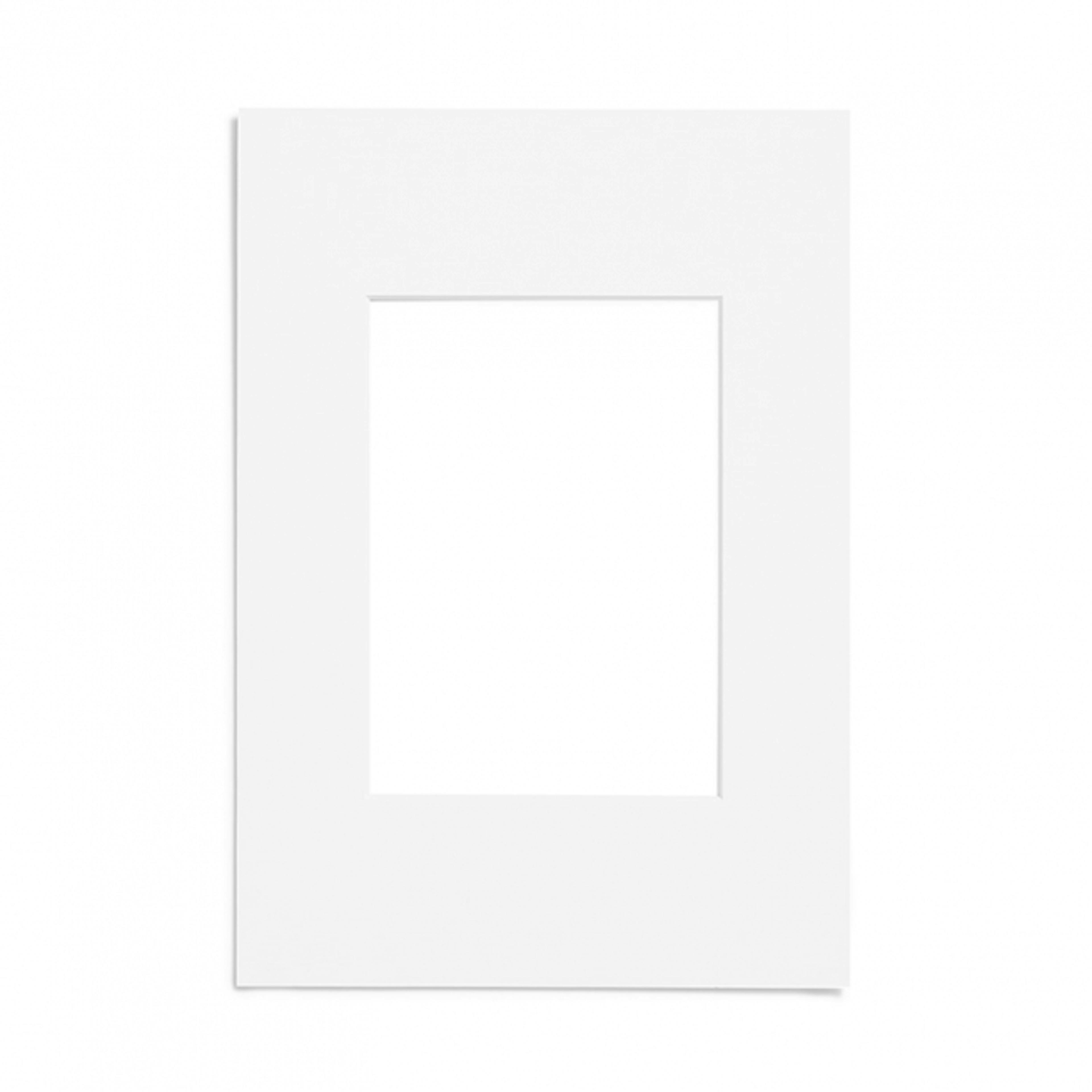 Paspartú blanco, 21x30