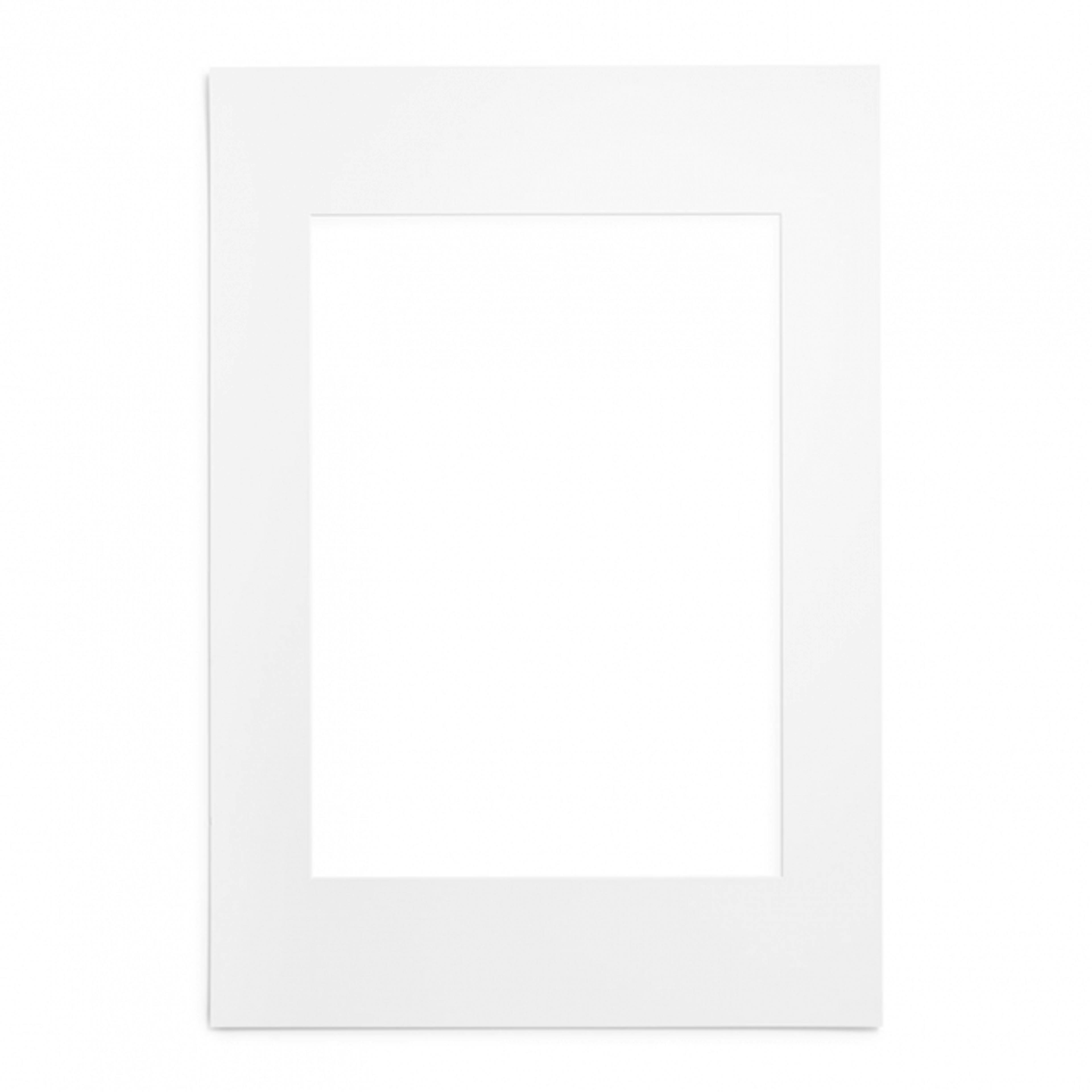 Mat board white, 28" x 39" in