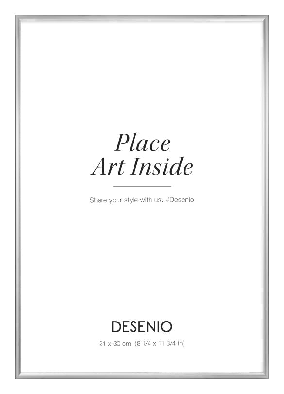 Picture frame Silver, 21x30 plexi (21x30 cm)