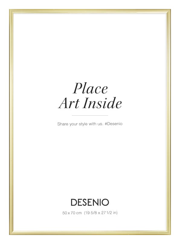 Picture frame gold, 50x70 plexi (50x70 cm)