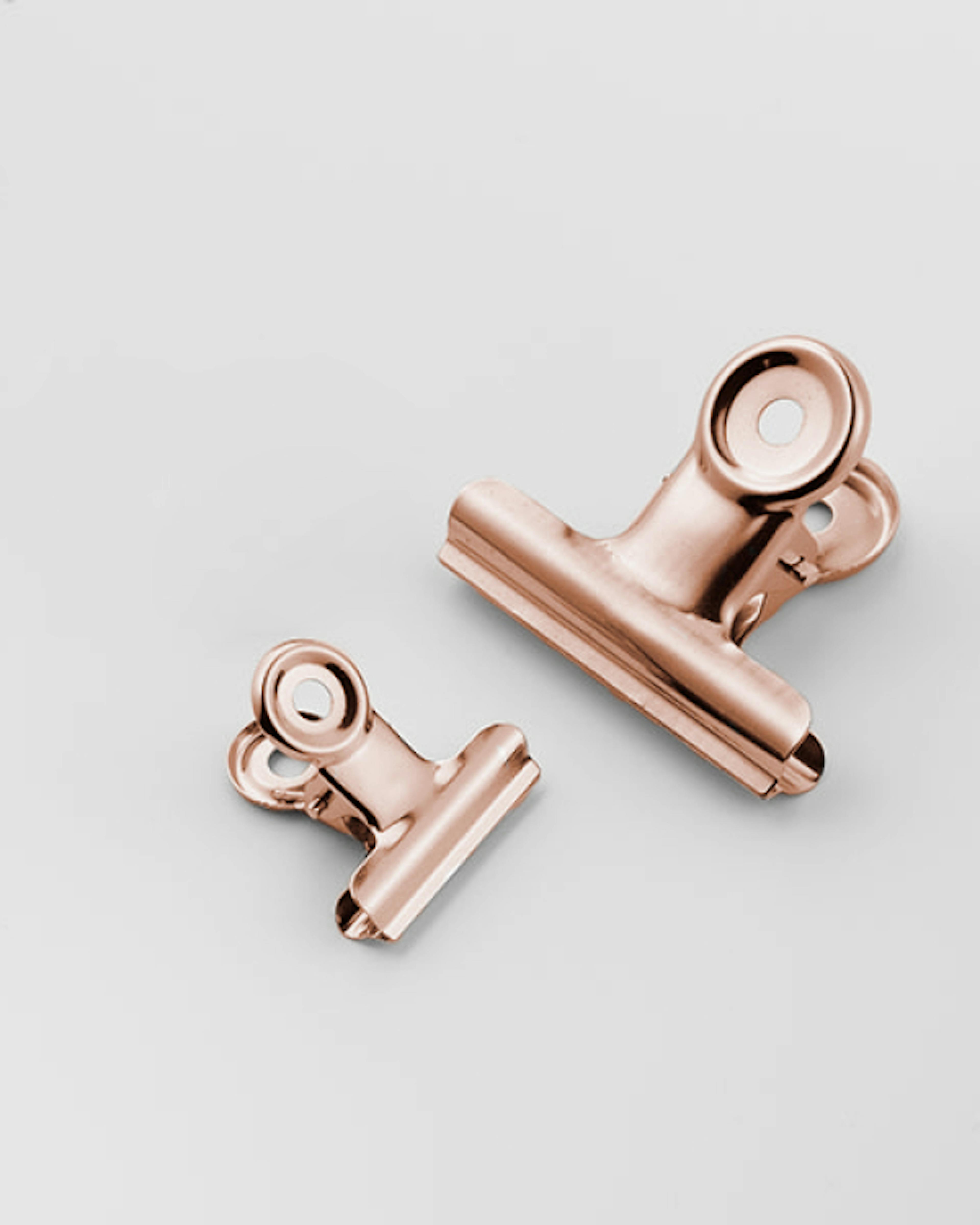Poster clip copper, Medium