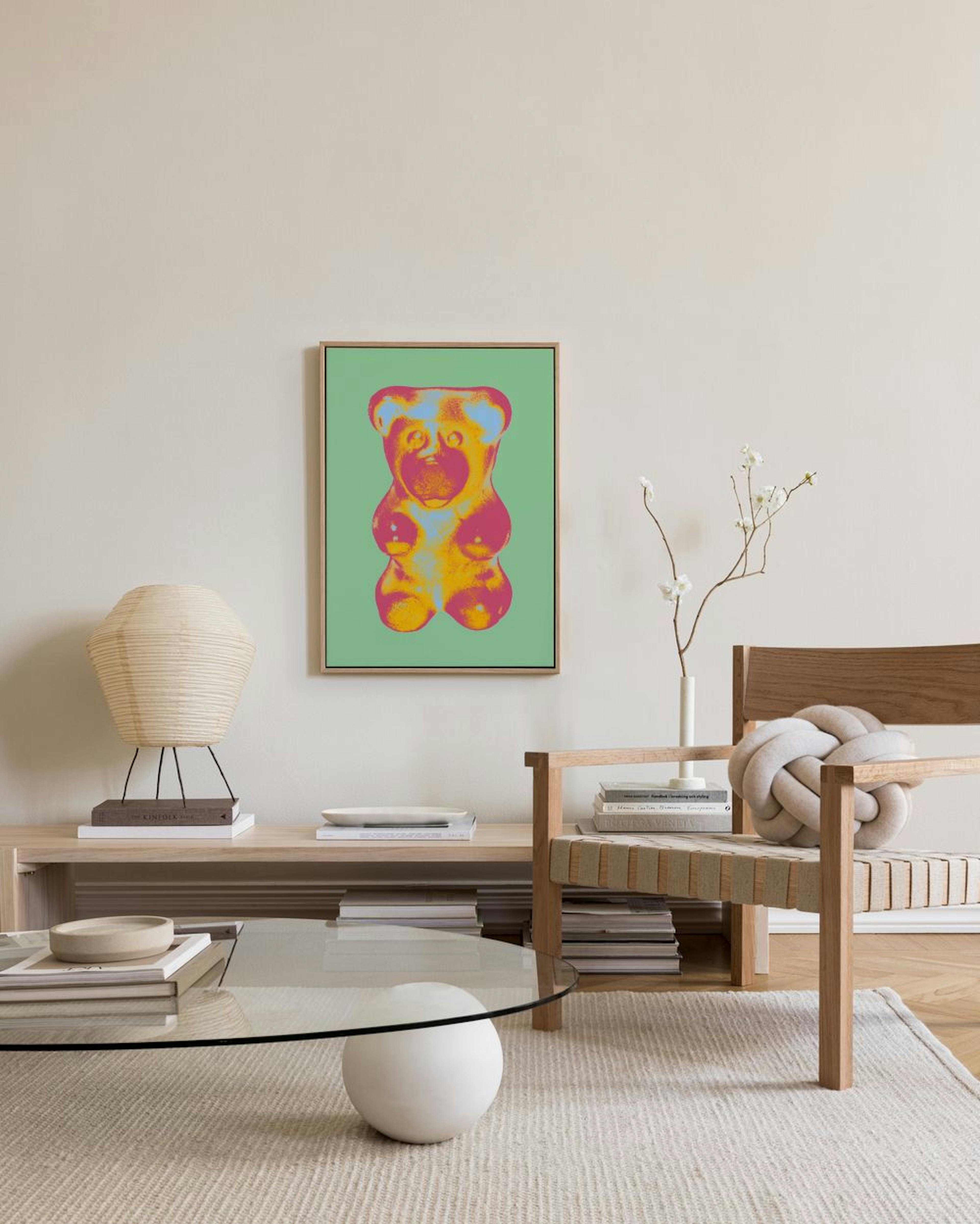 Pop Art Gummy Bear No1 Kanvaasi