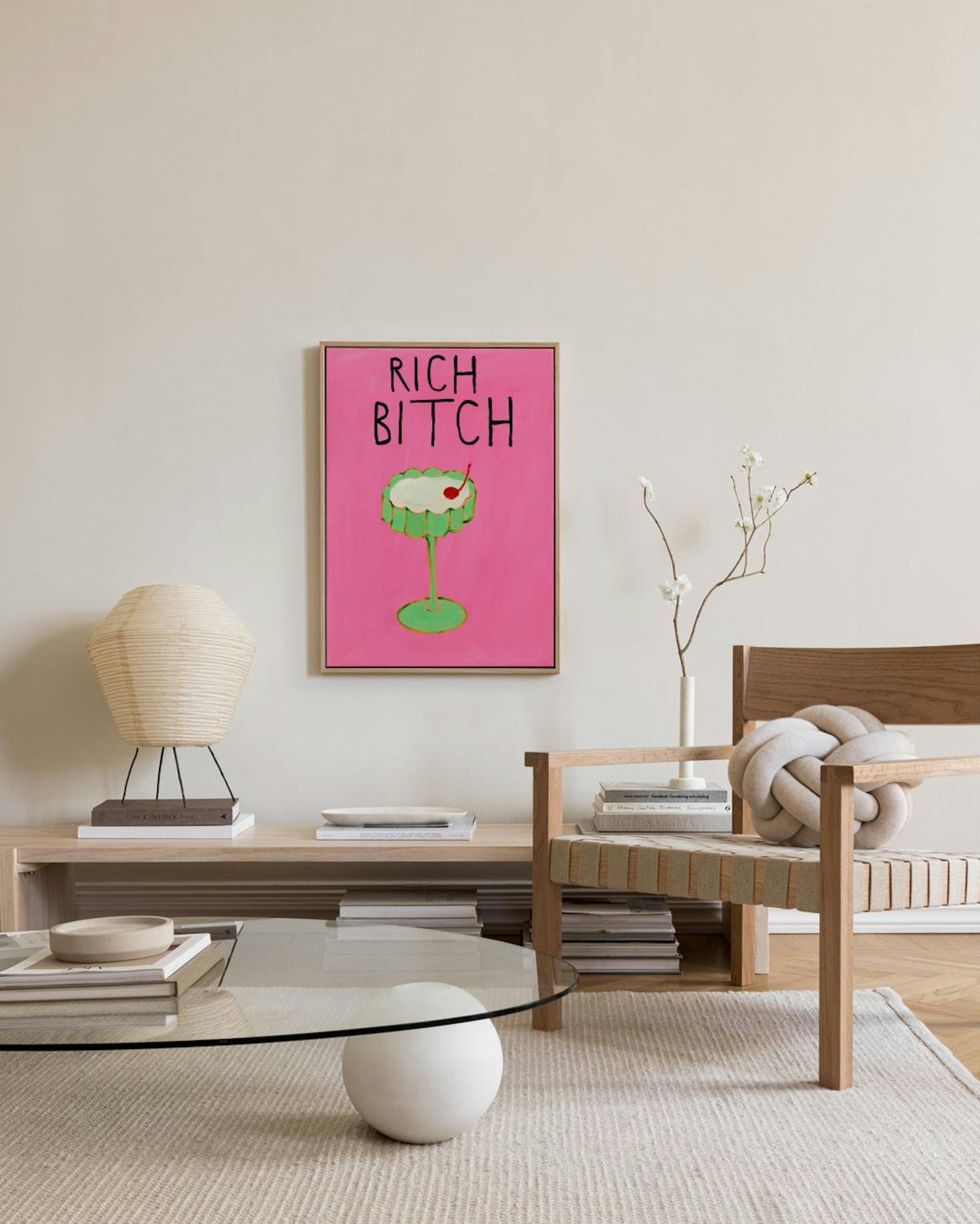 Britty Flynn - Rich Bitch Stampa su Tela