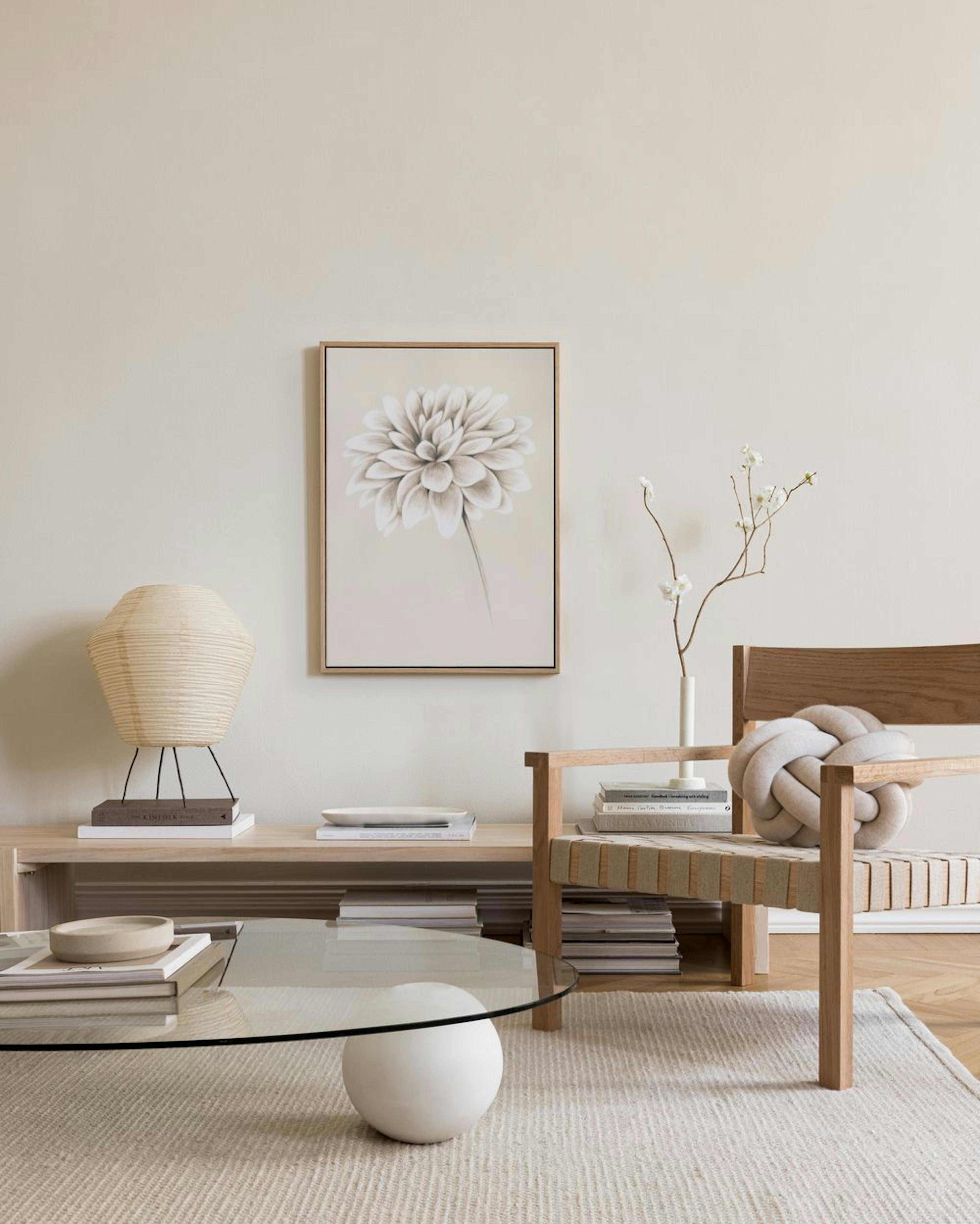 Painted Dahlia Canvas