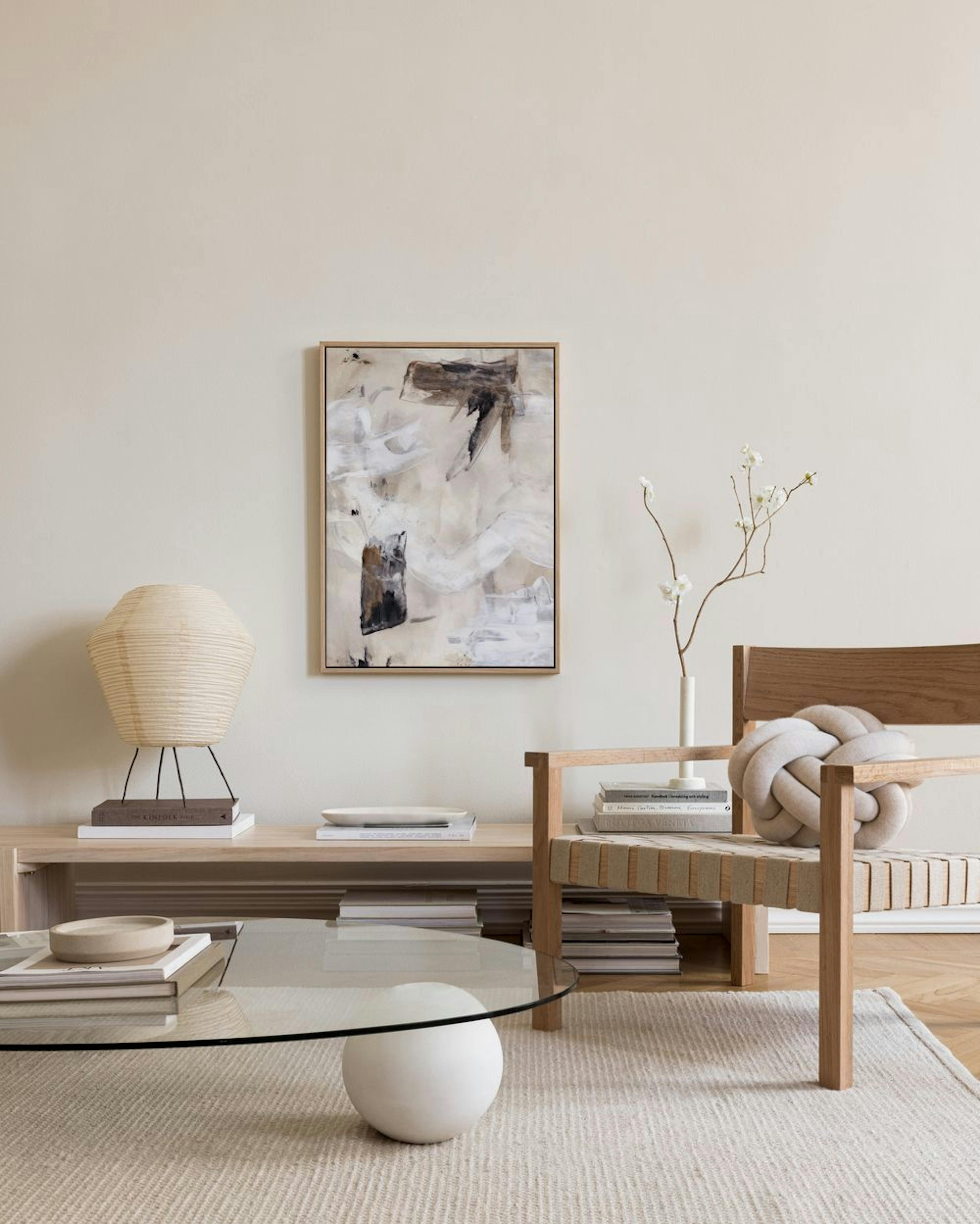 Beige Painting No1 Canvas