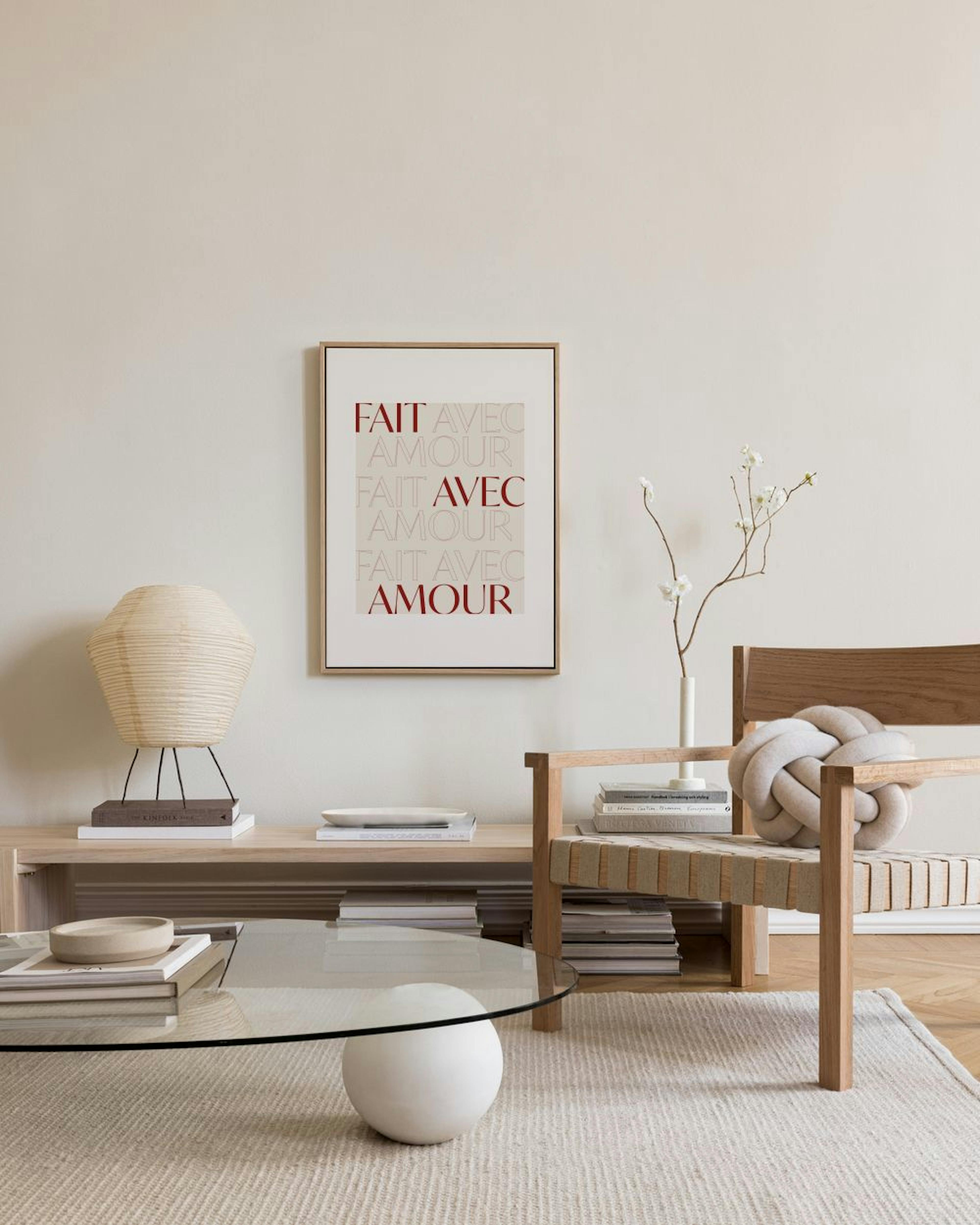 Fait Avec Amour Toile