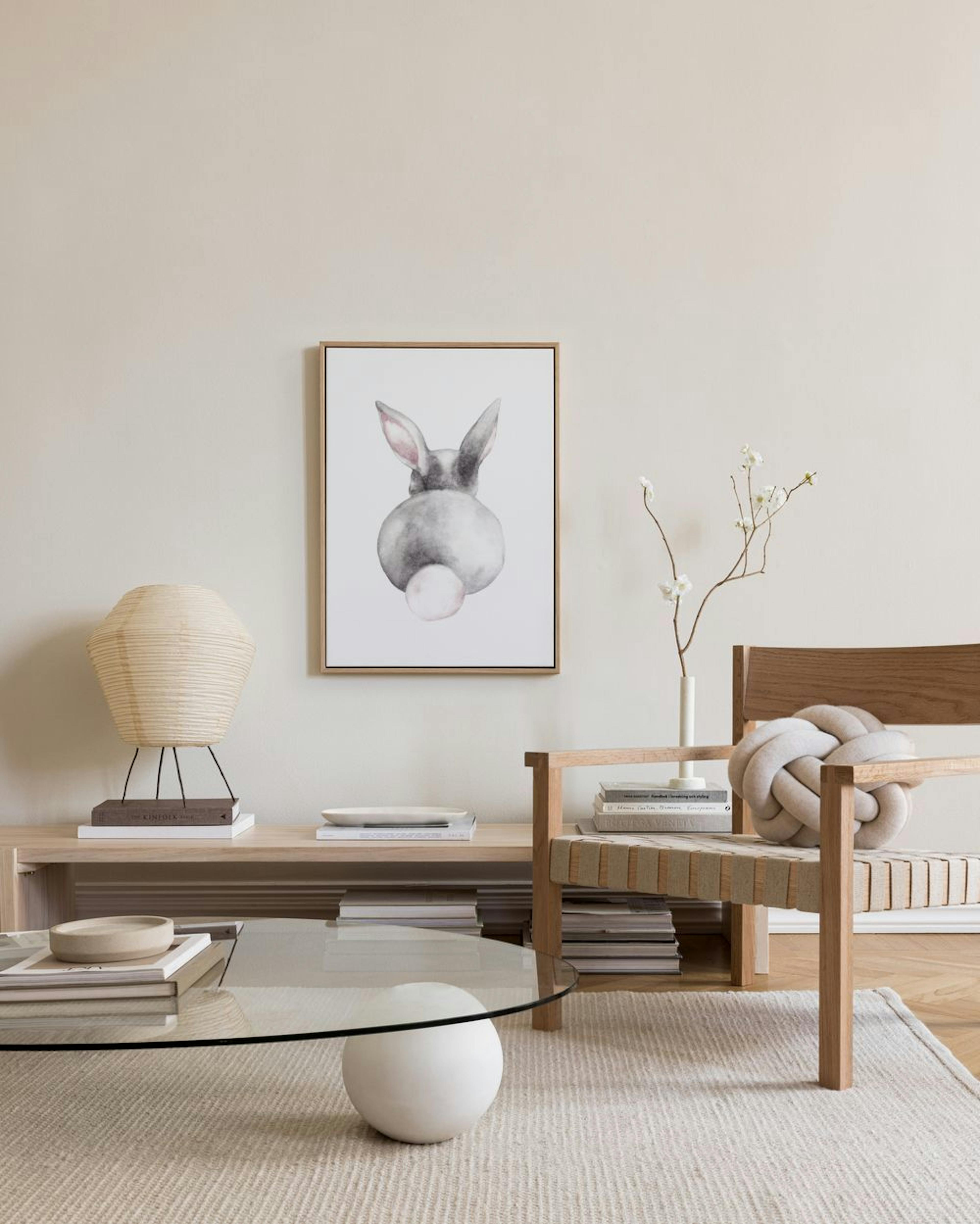 Little Watercolor Bunny Canvas print