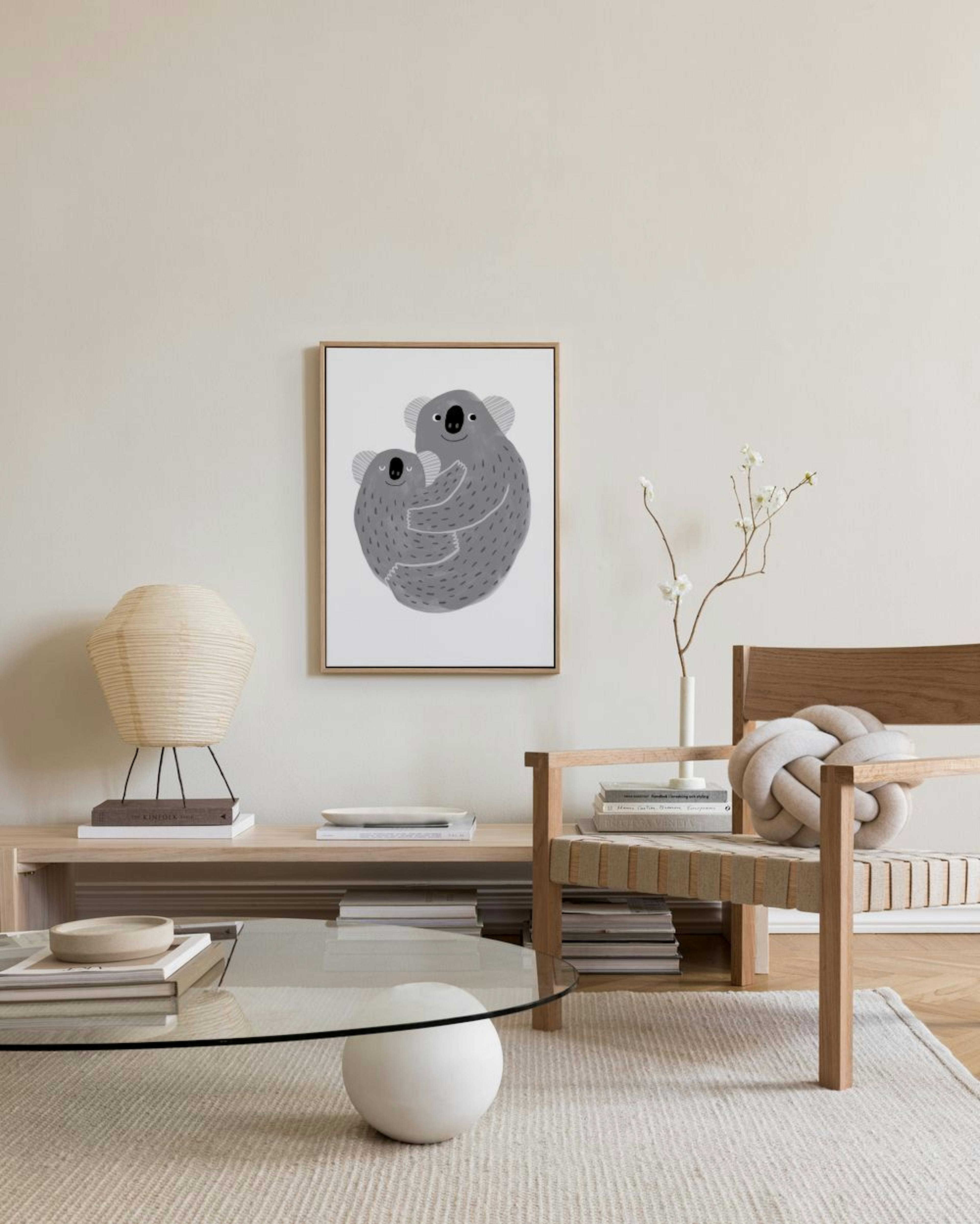 Koala Hug Canvas