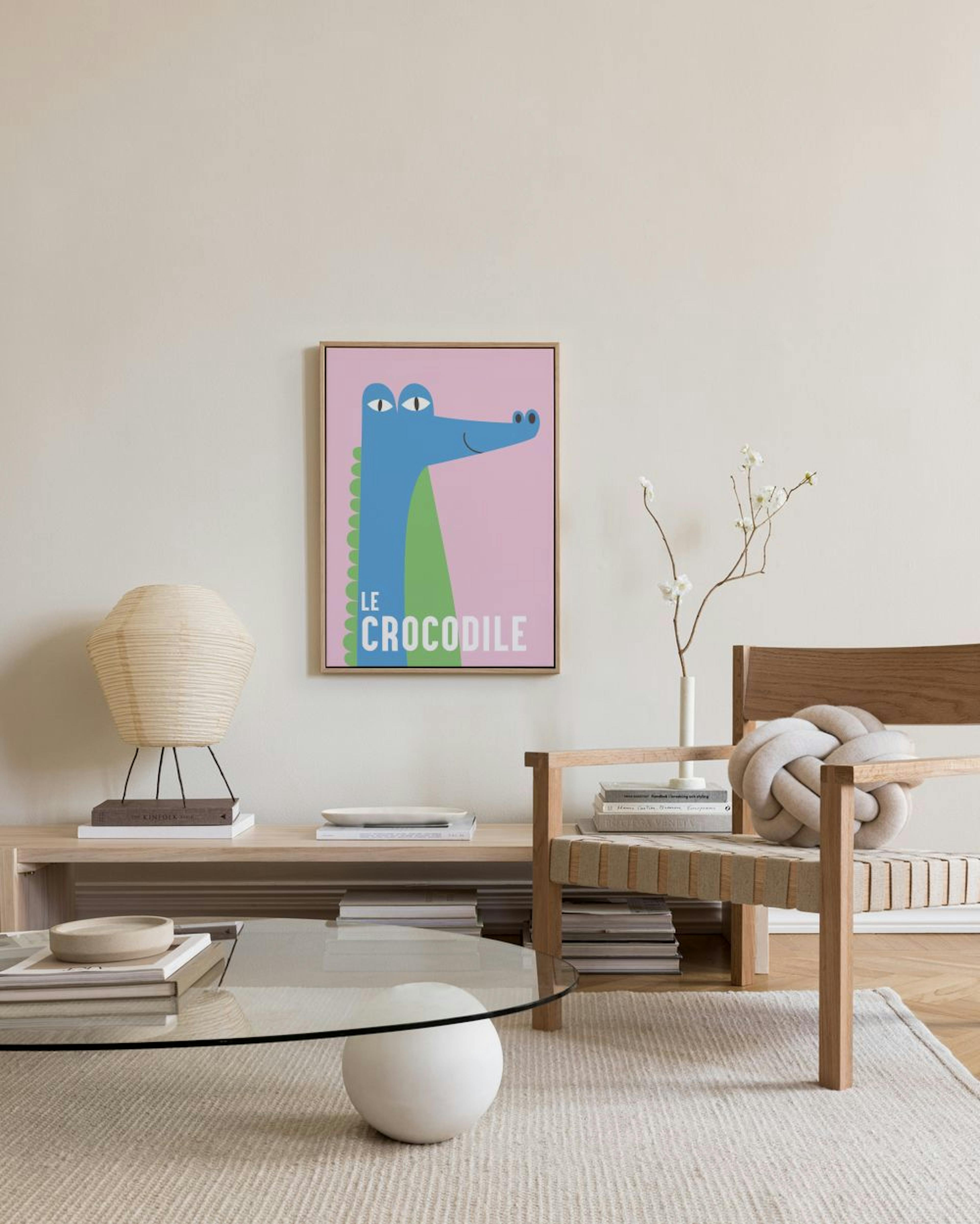 Le Crocodile Canvas