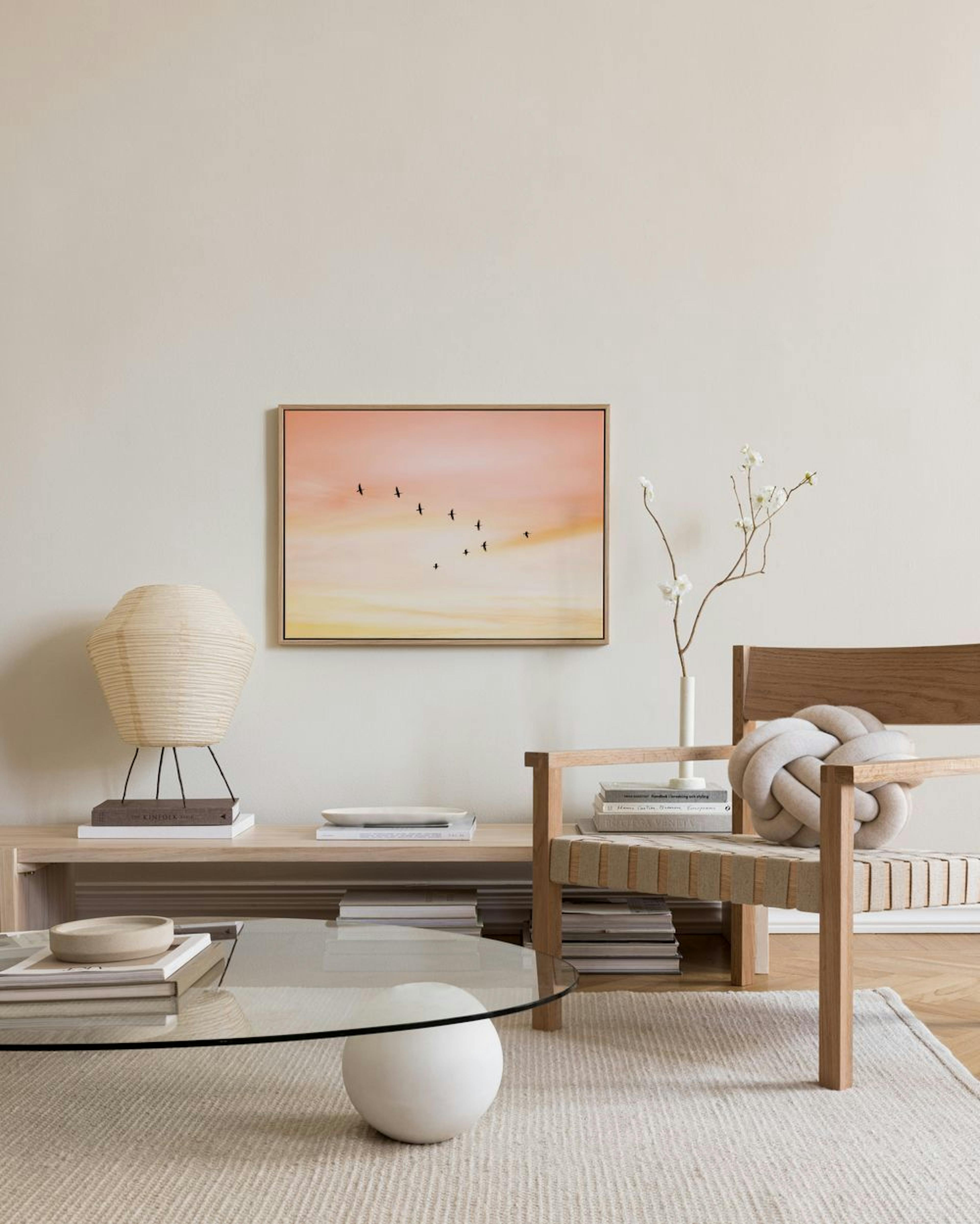 Sunset Birds Canvas print