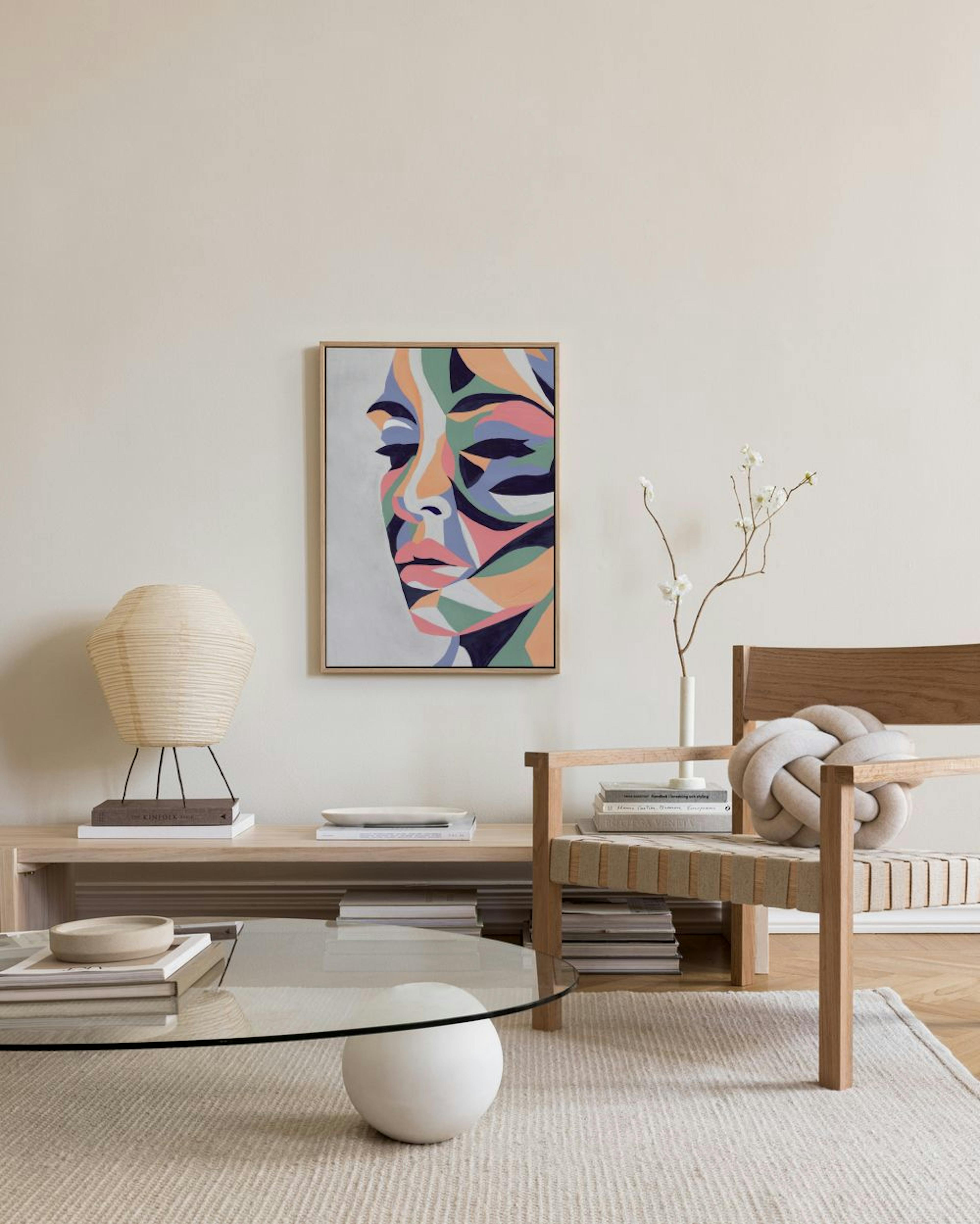 Colorful Portrait Acrylic Leinwandbild