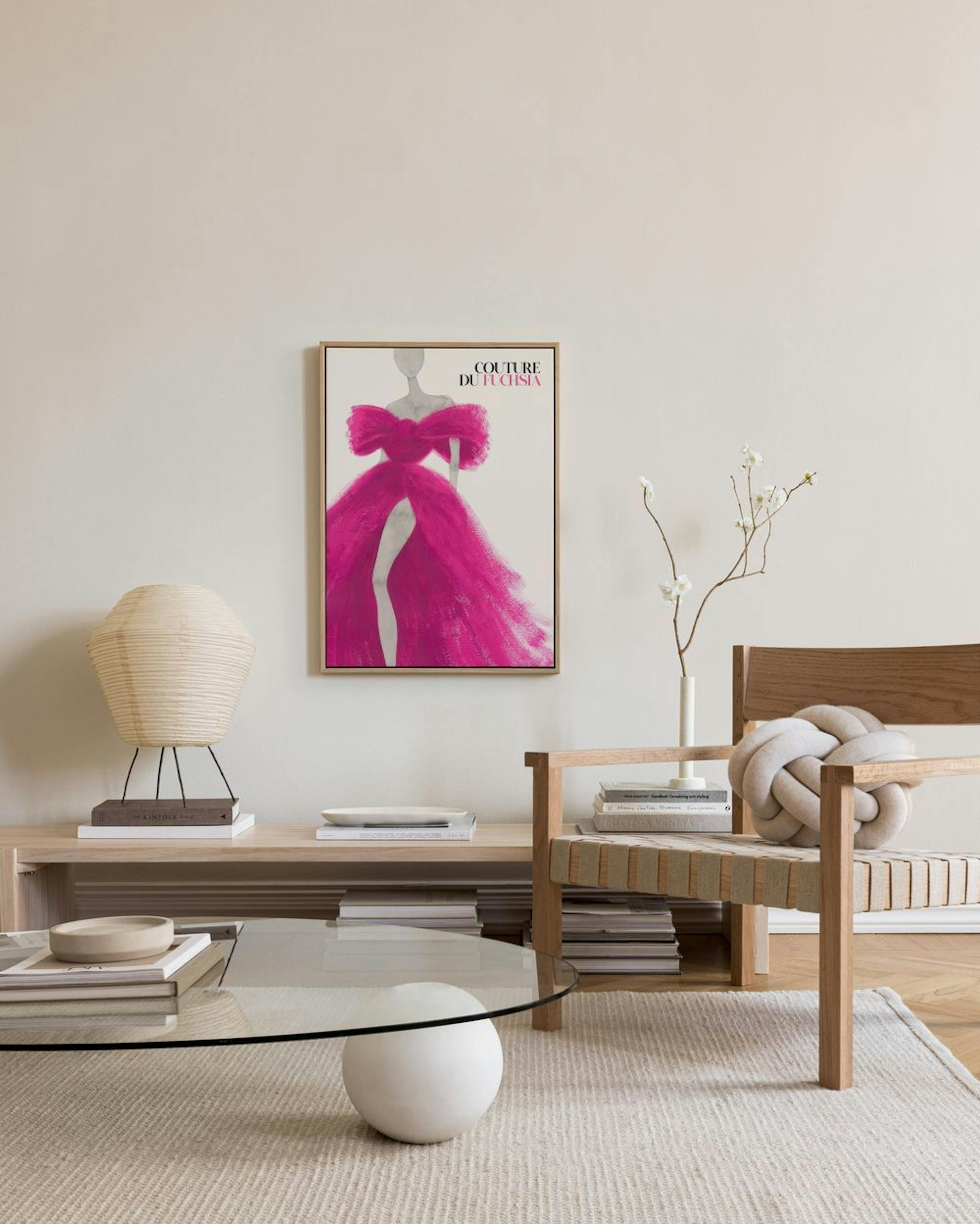 Couture du Fuchsia Canvastavla