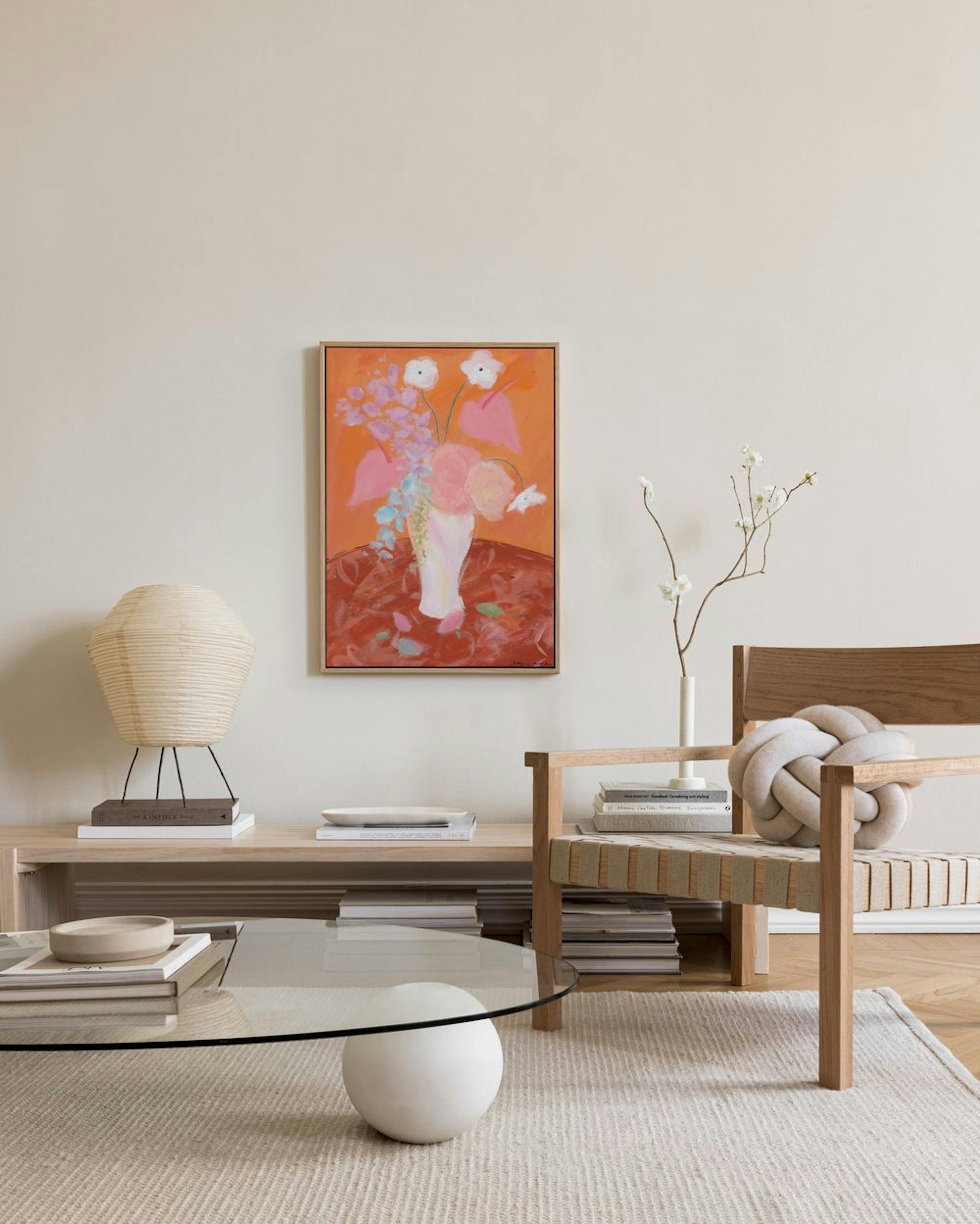 Katharina Puritscher - Orange Bloom Canvastavla