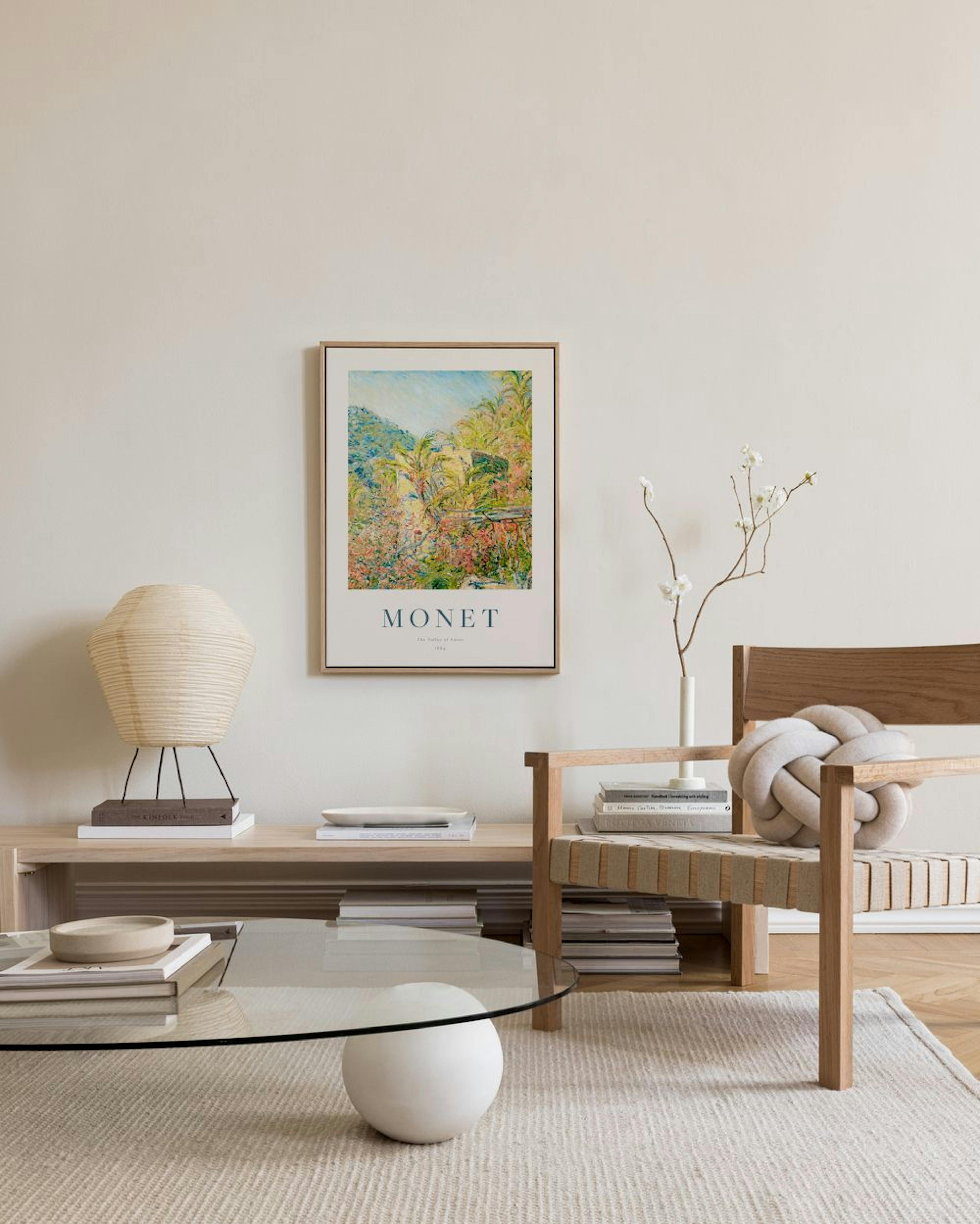 Monet - The Valley of Sasso Poster