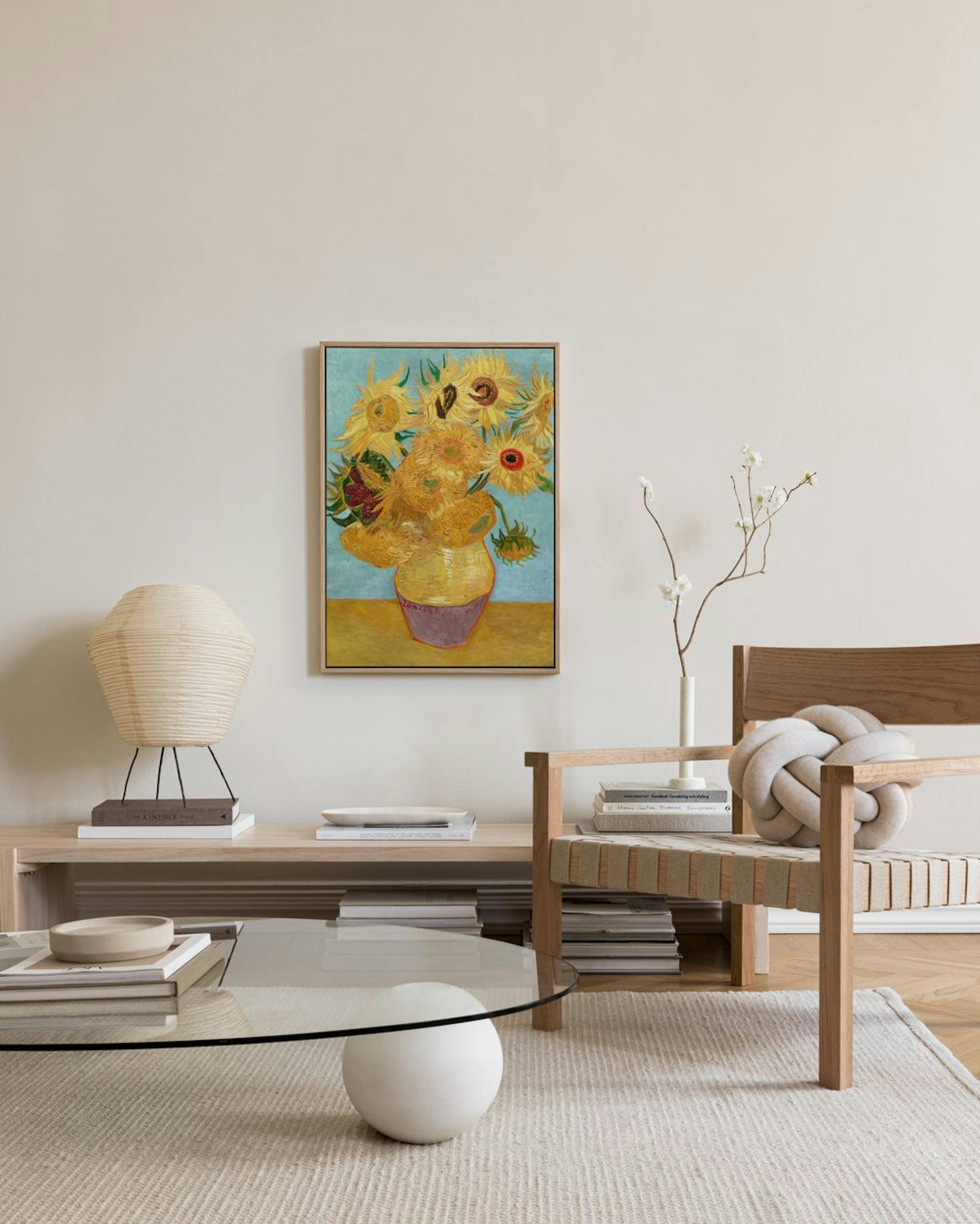 Van Gogh - Vase with Twelve Sunflowers Quadro em tela