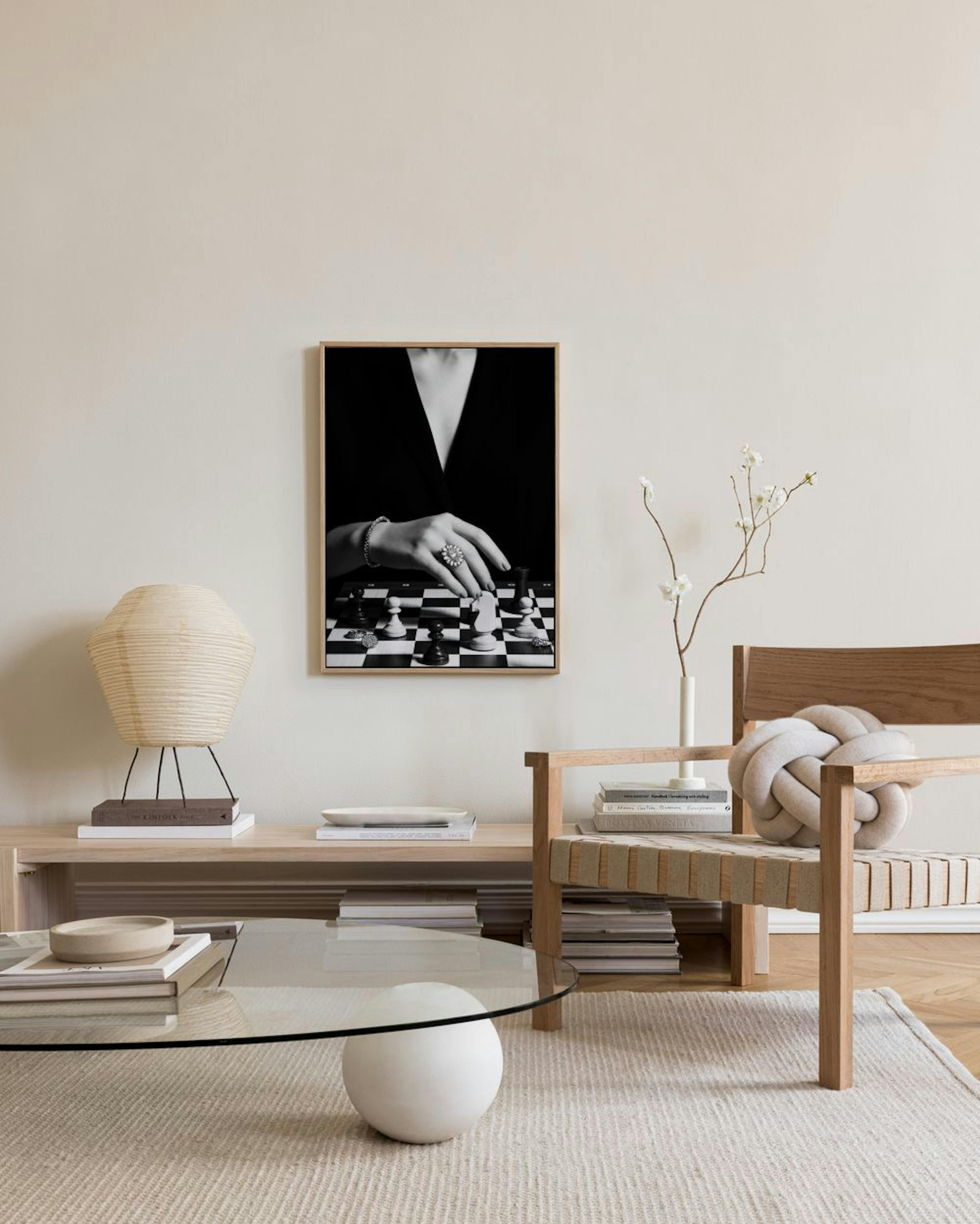 Playing Chess Canvas print