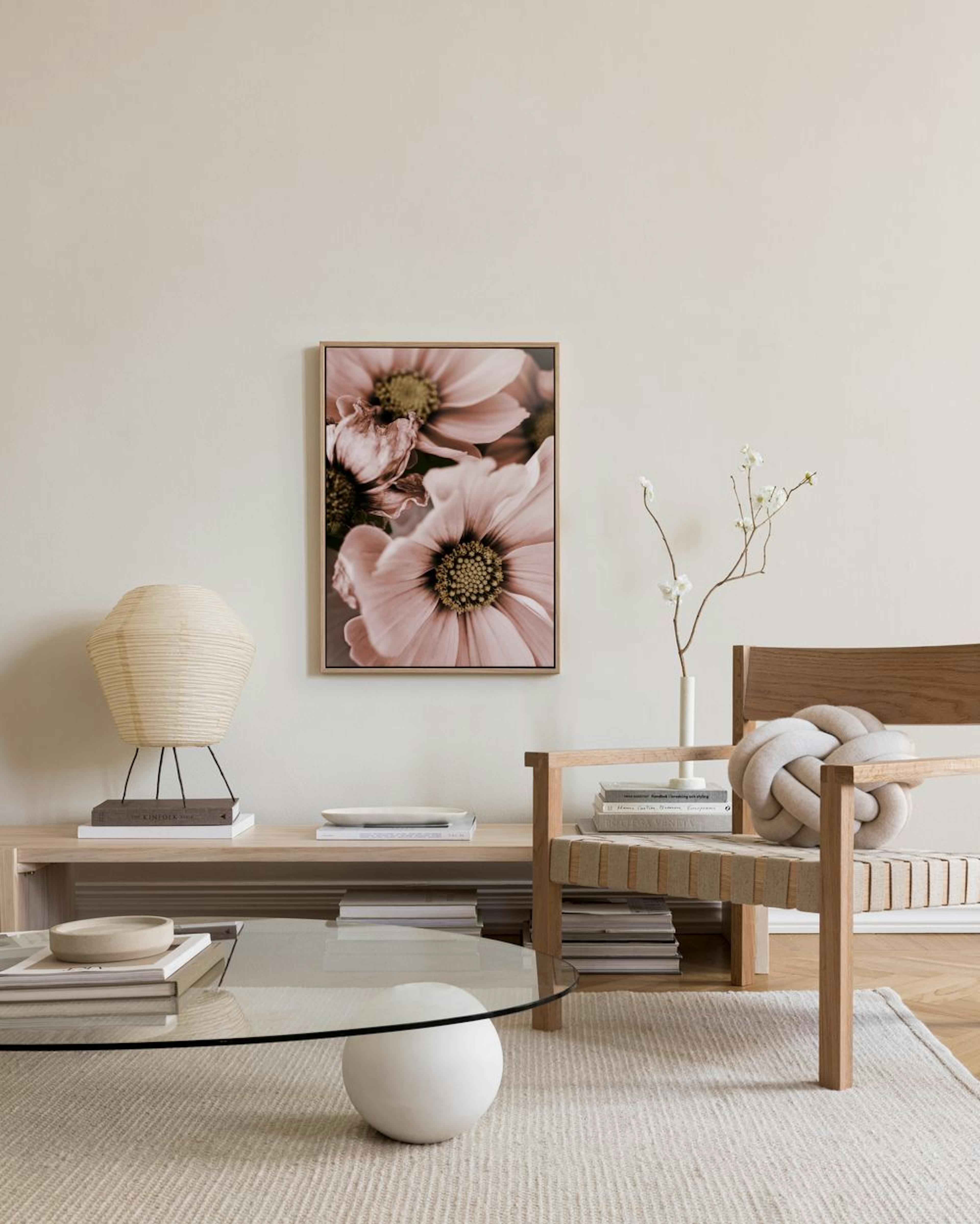 Lovely Pink Flowers Tableau sur toile