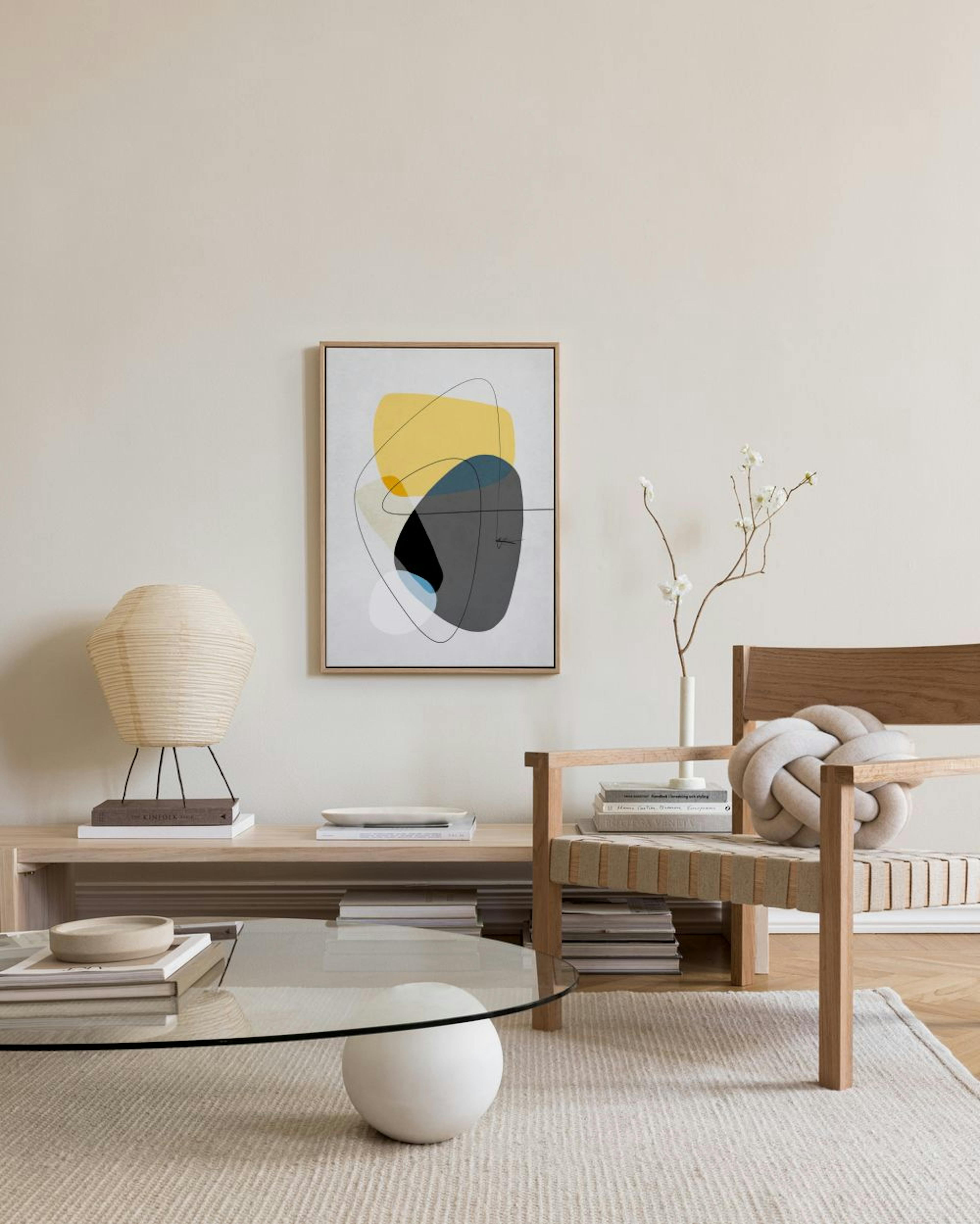 Contemporary Yellow No2 Stampa su Tela