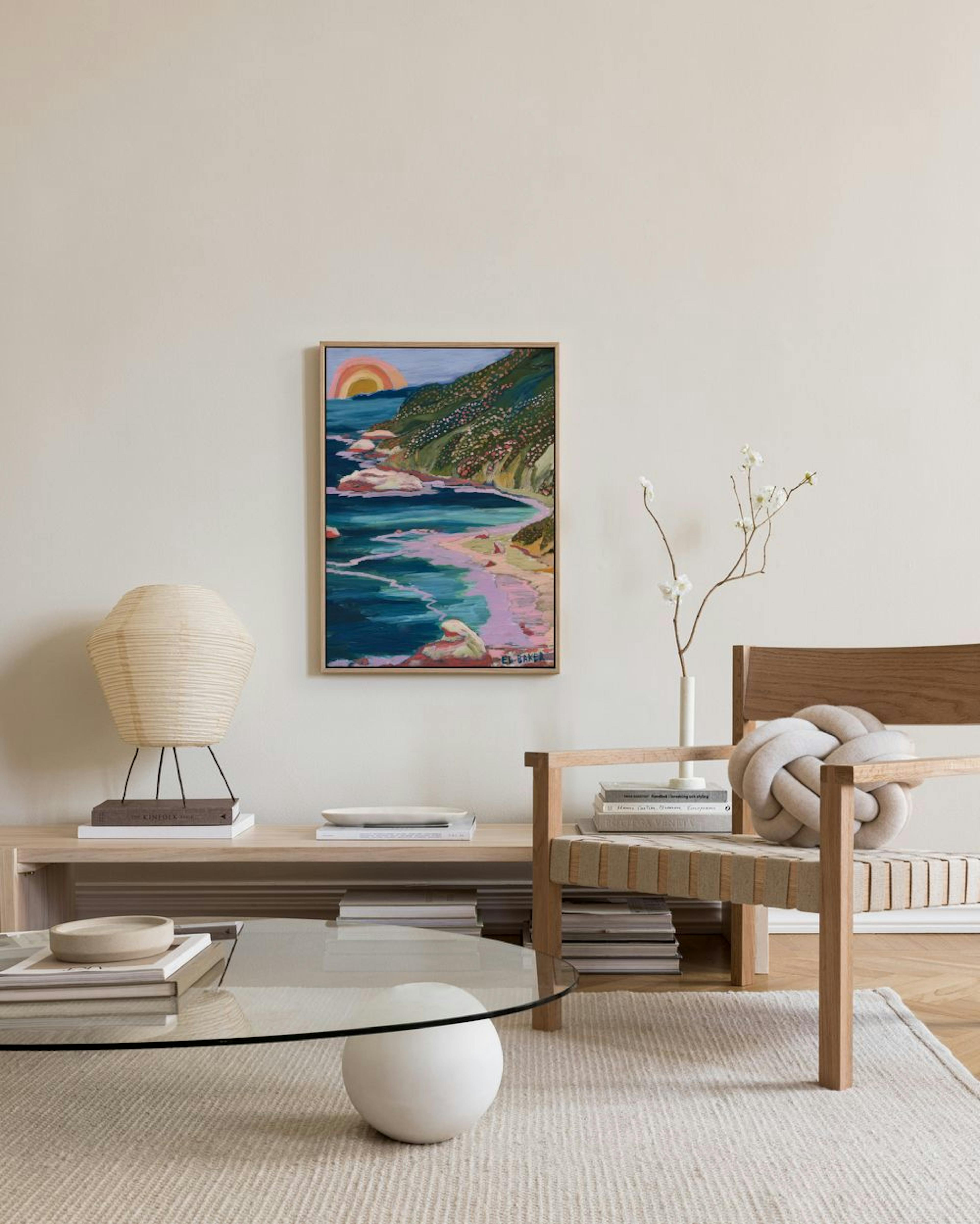 Eleanor Baker - Big Sur Postcard Canvas print