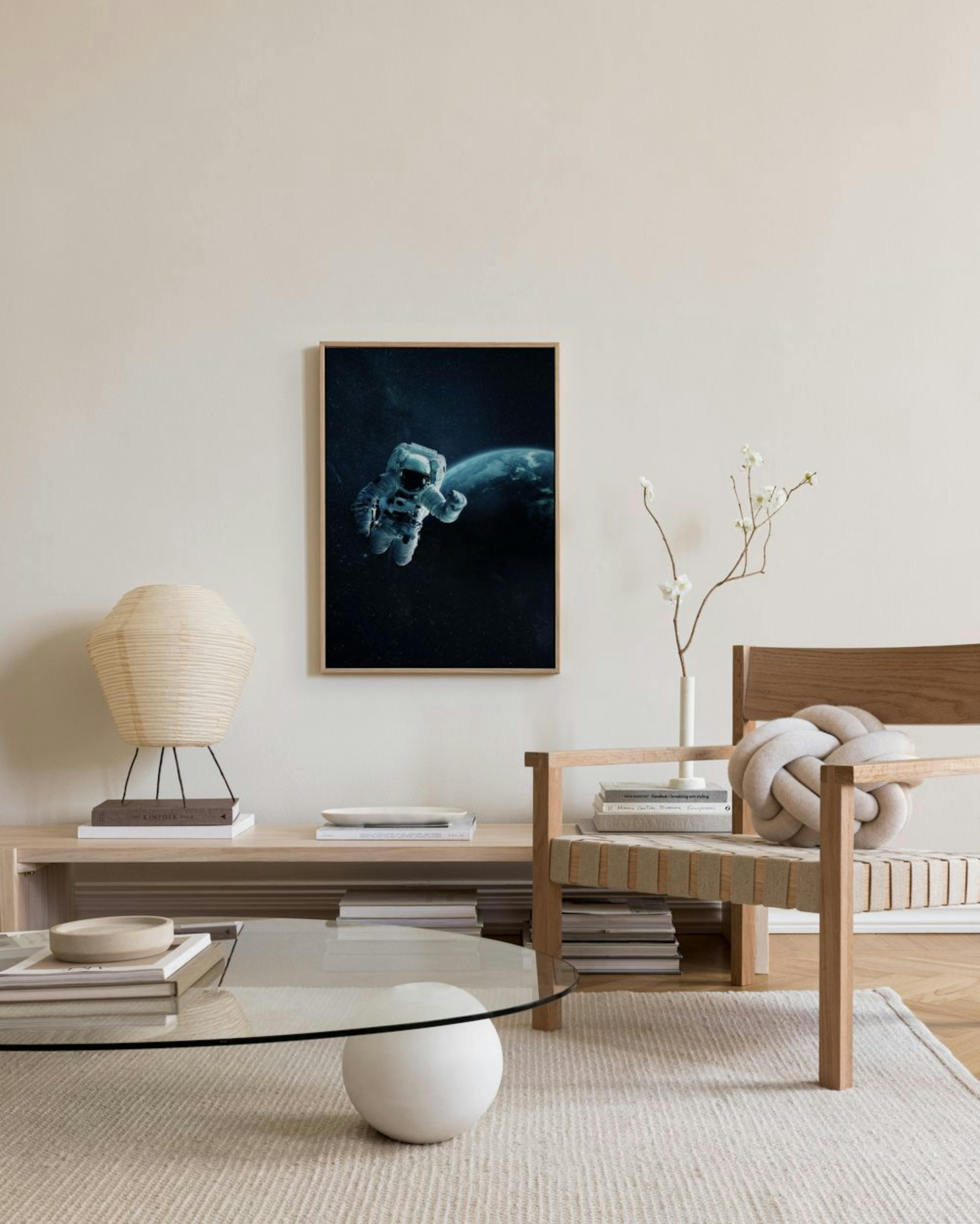 Astronaut In Space Canvas print
