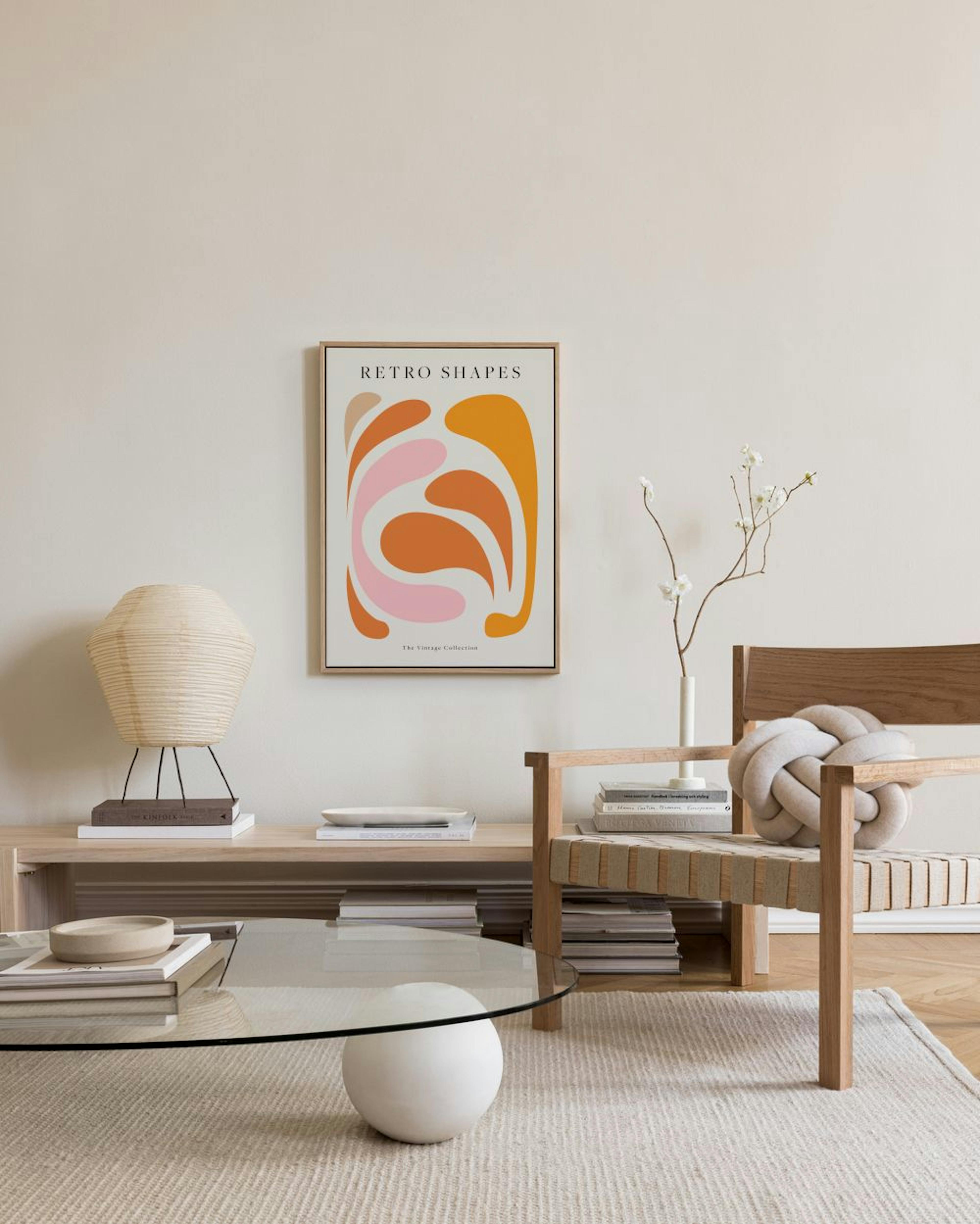 Retro Shapes No1 Lienzo