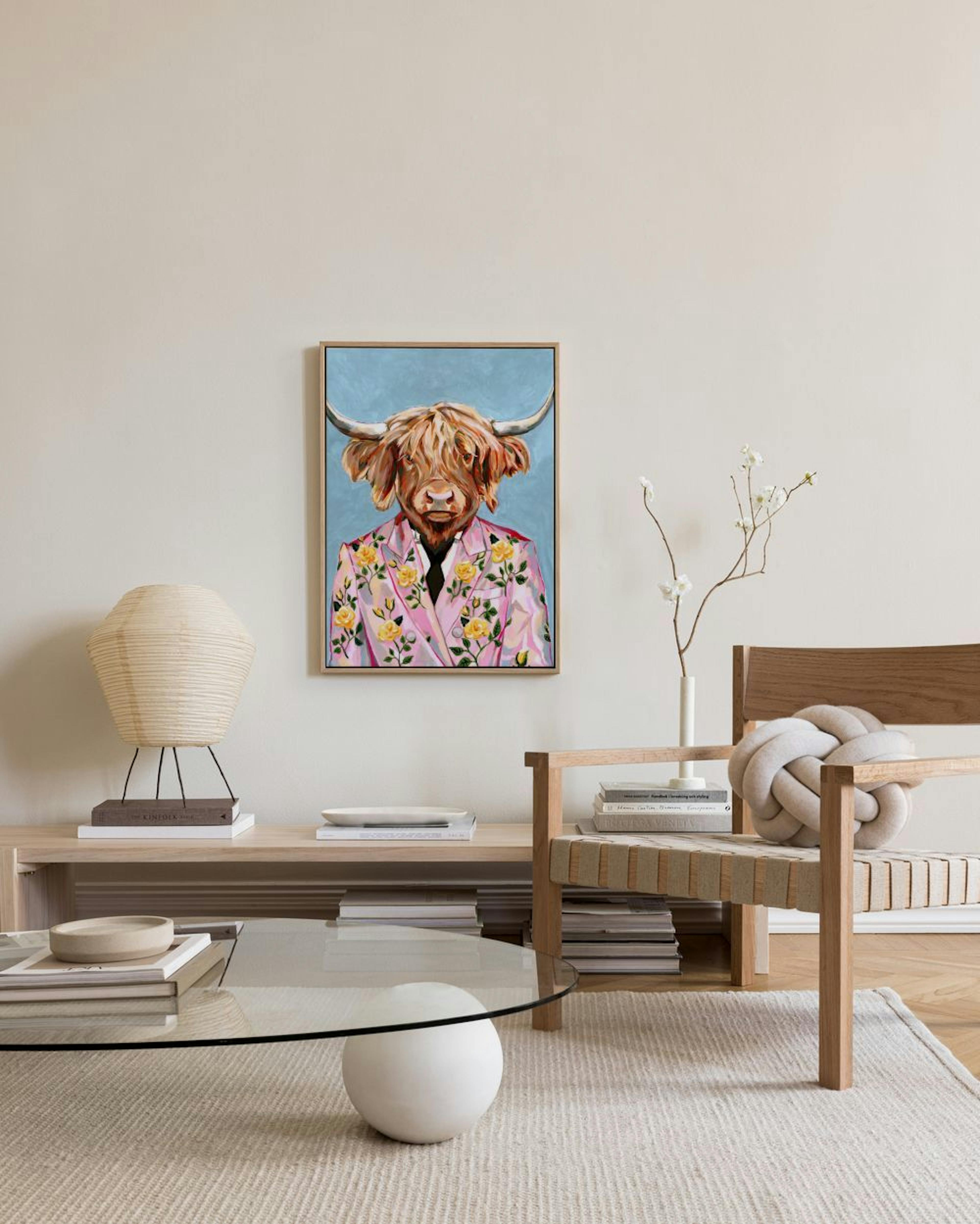 Heather Perry - Artsy Cow Canvas print