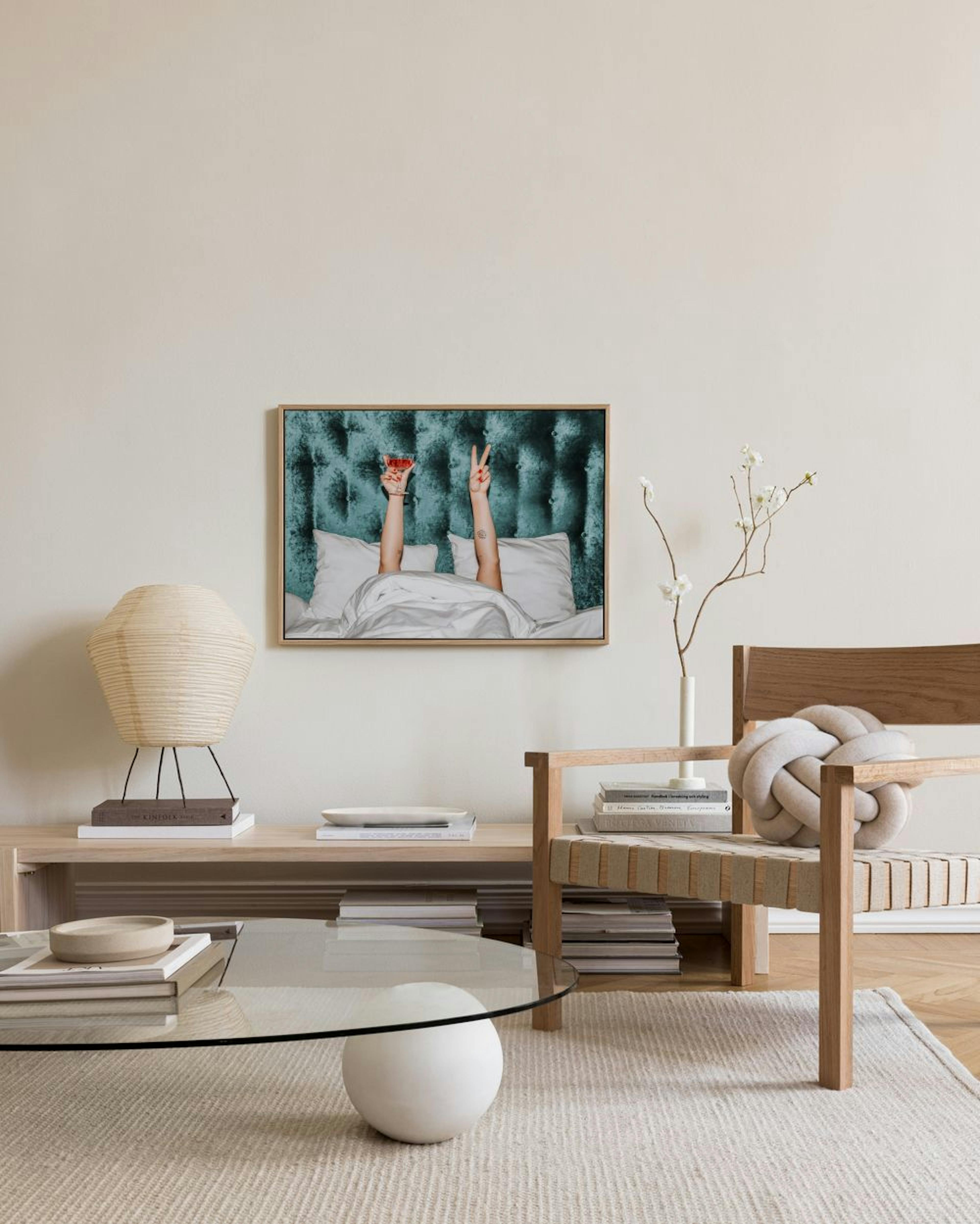 Cocktails In Bed Canvas print