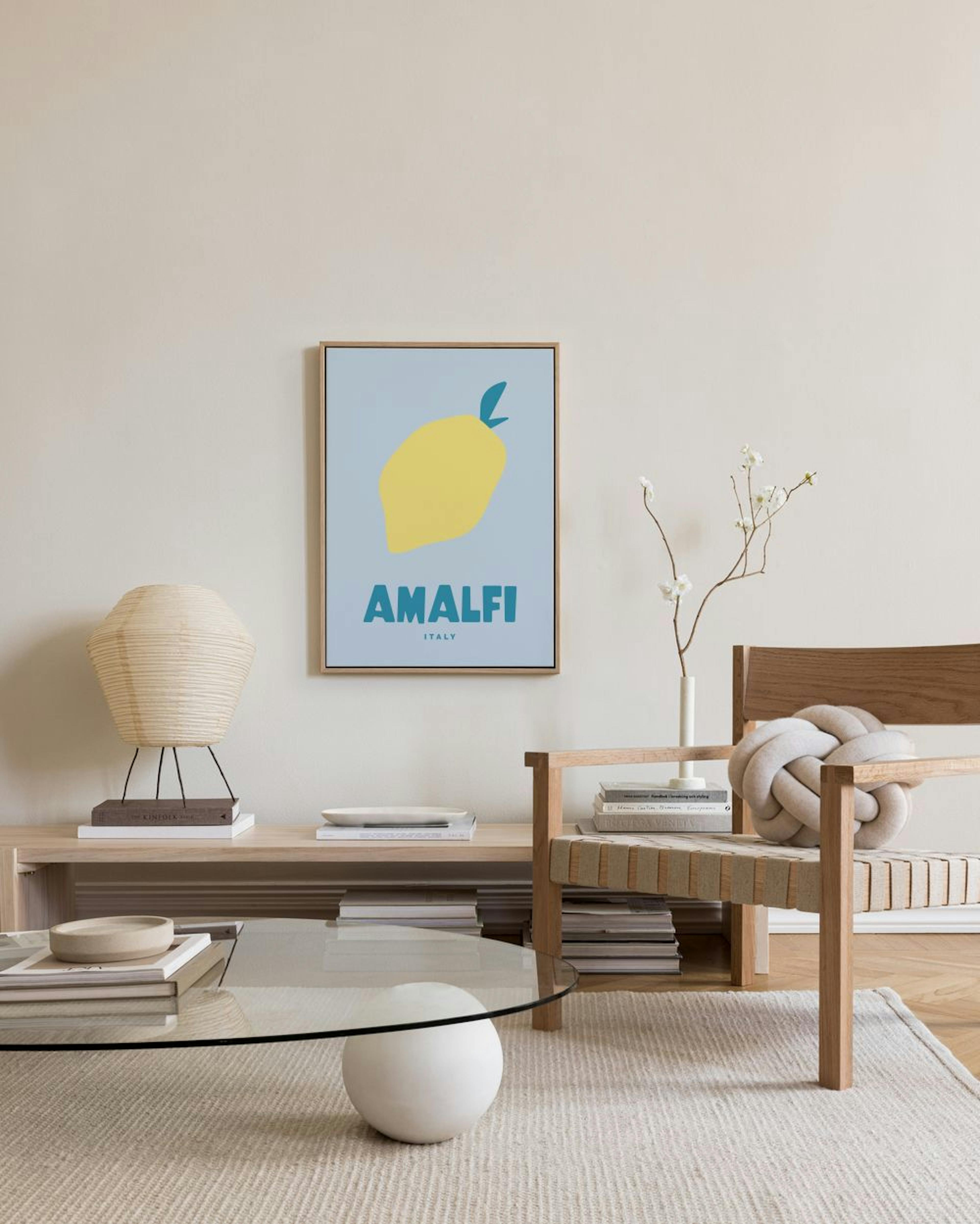 Graphic Amalfi Leinwandbild