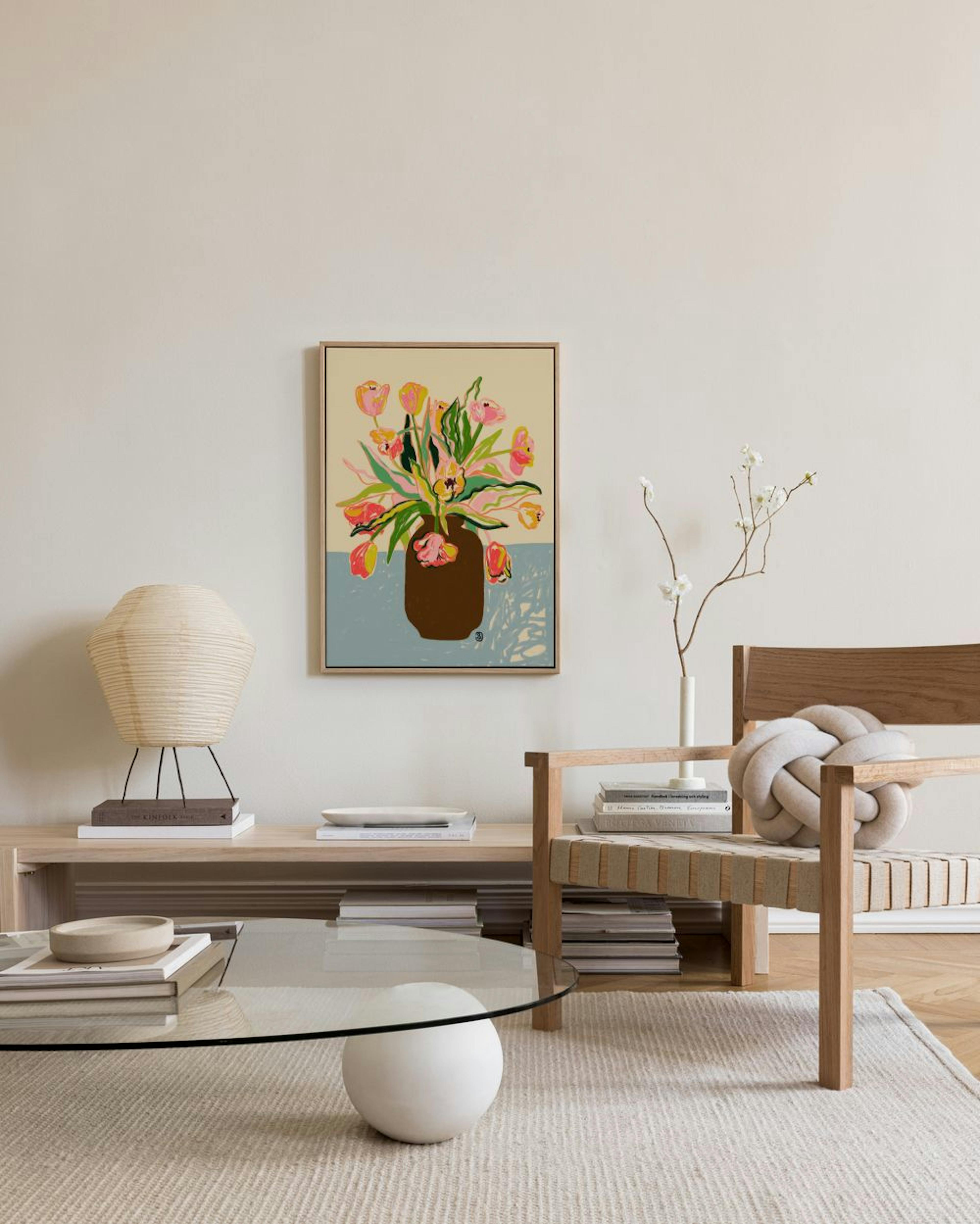 Sandra Poliakov - Tulip Vase Lærred