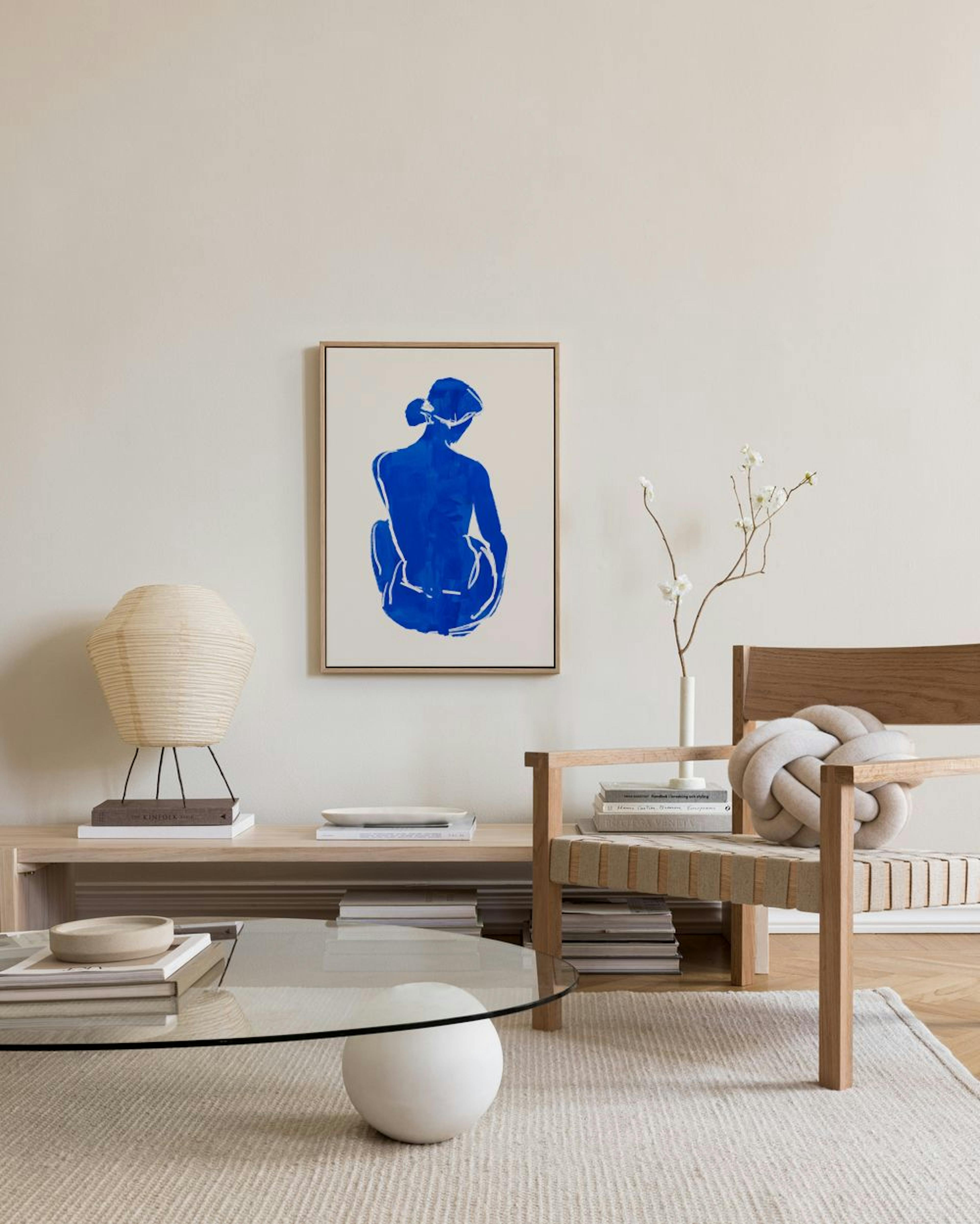 Blue Portrait No2 Toile