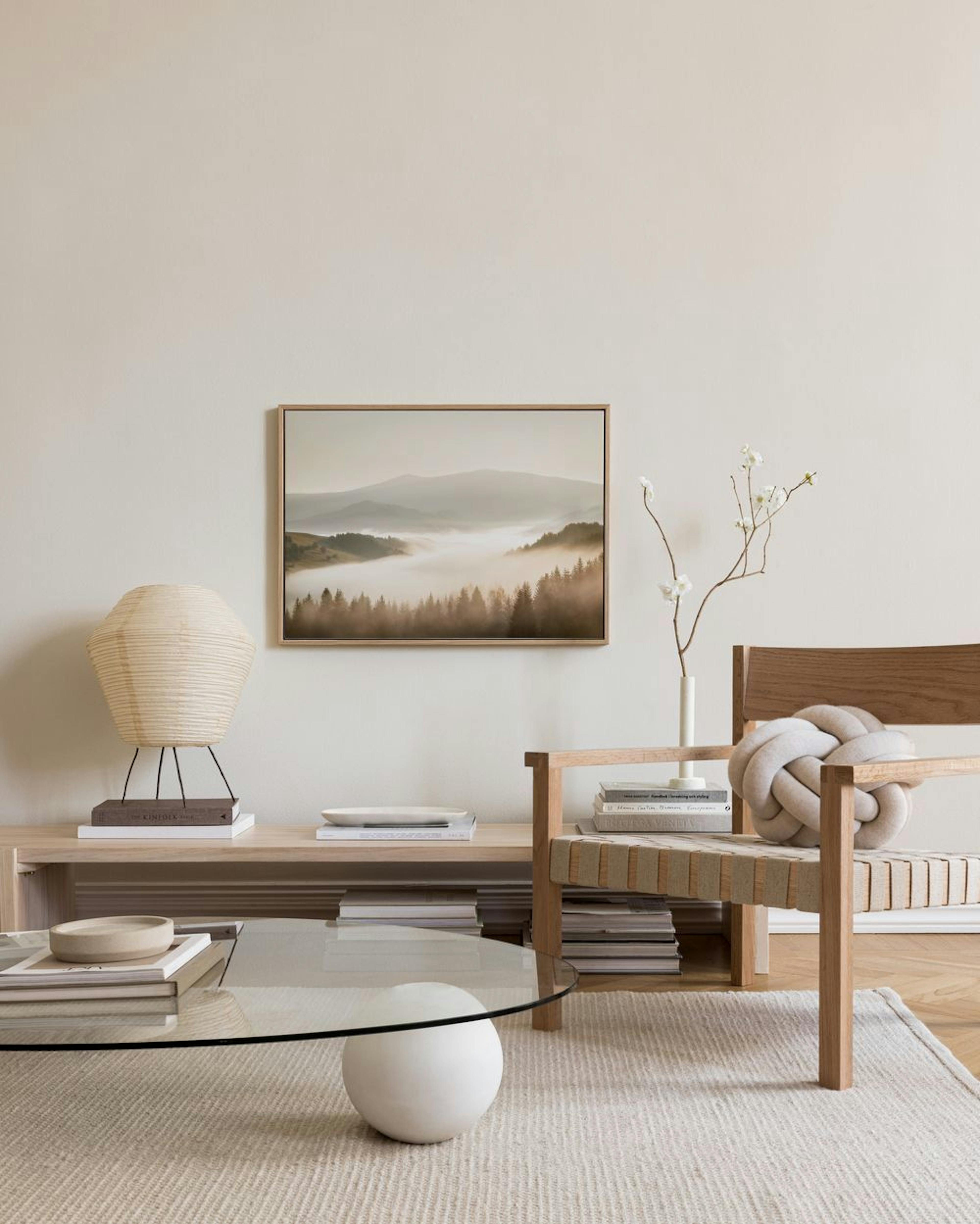 Misty Landscape Canvas print