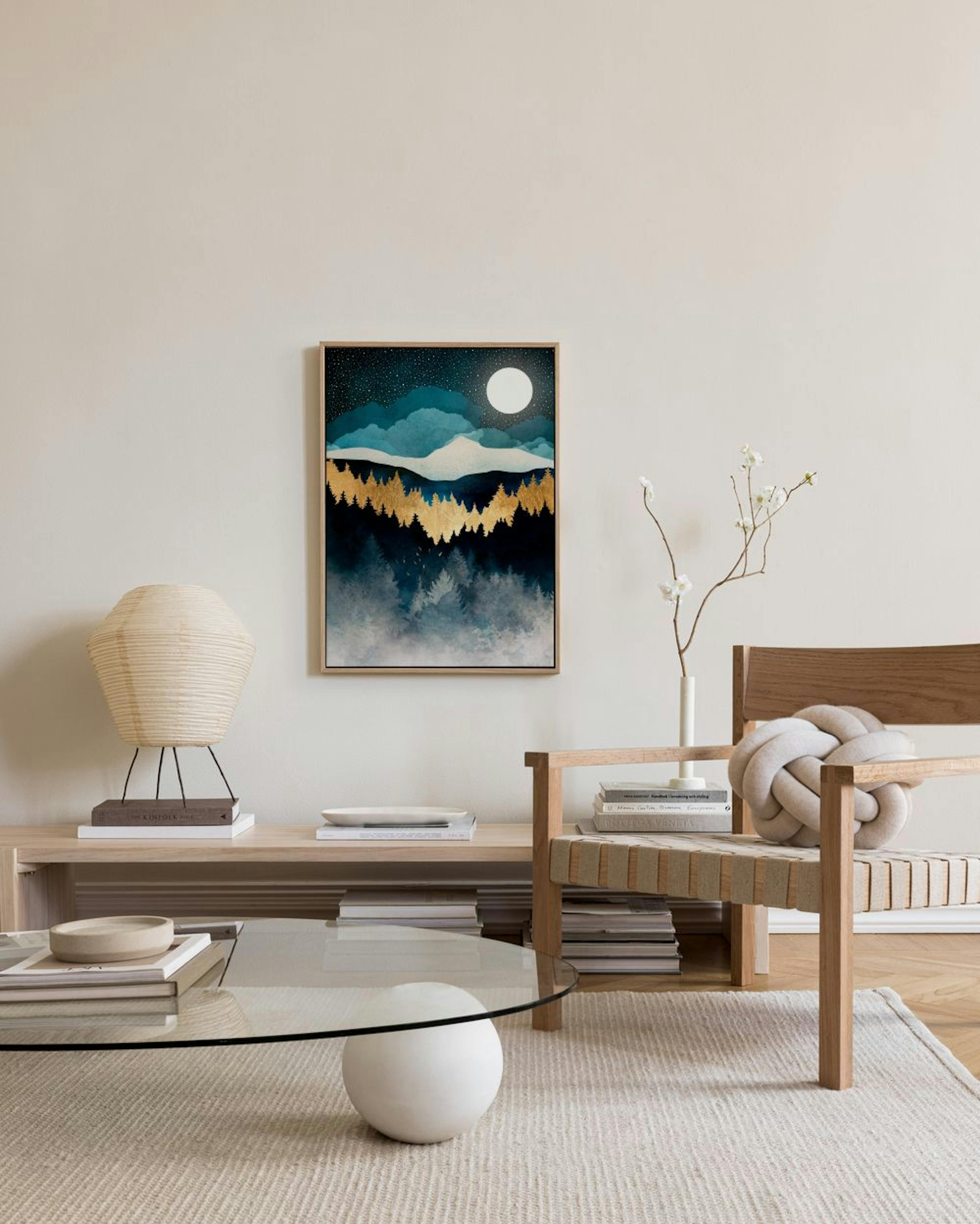 SpaceFrog Designs - Indigo Night Canvas print