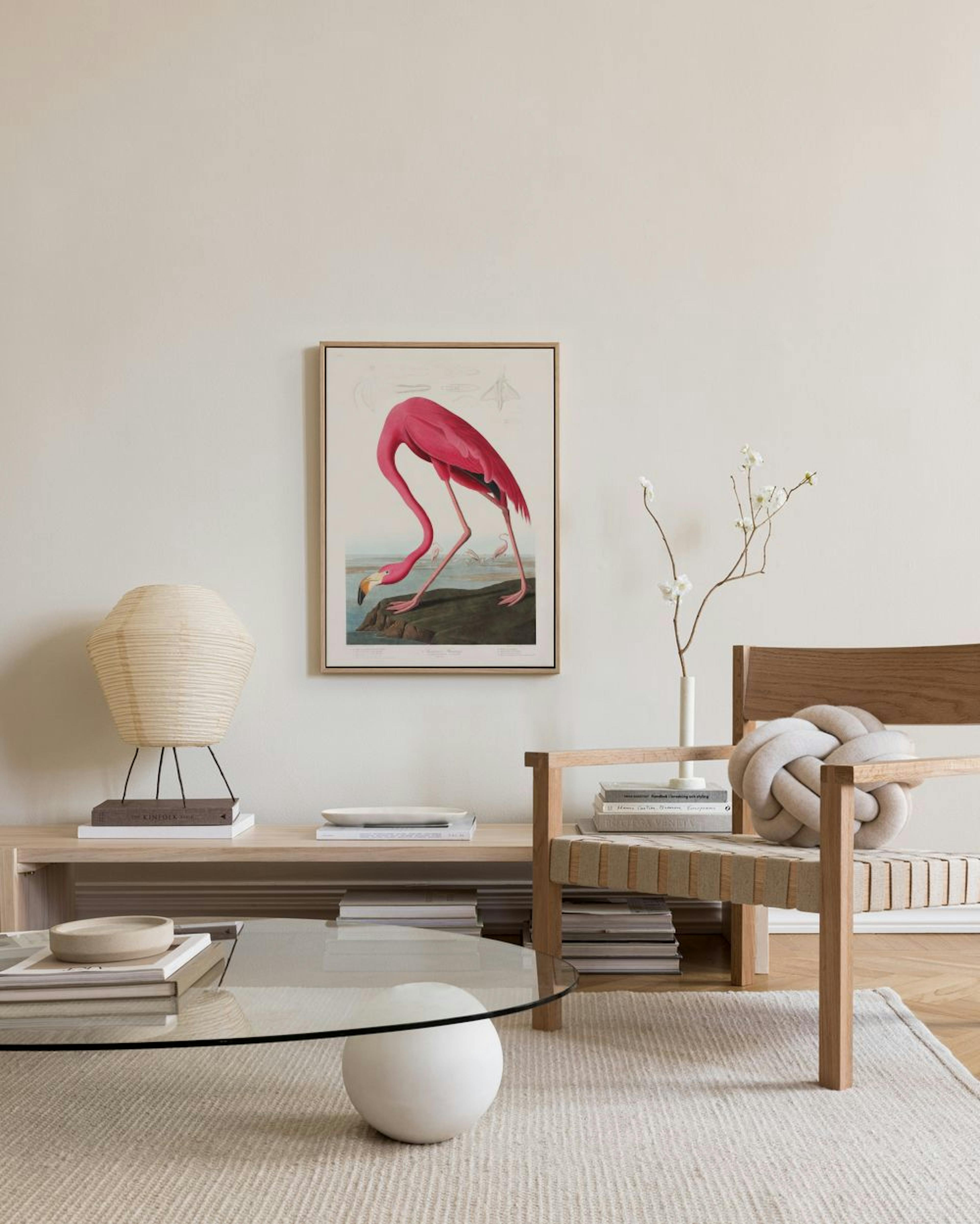 Audubon - Pink Flamingo from Birds of America Toile