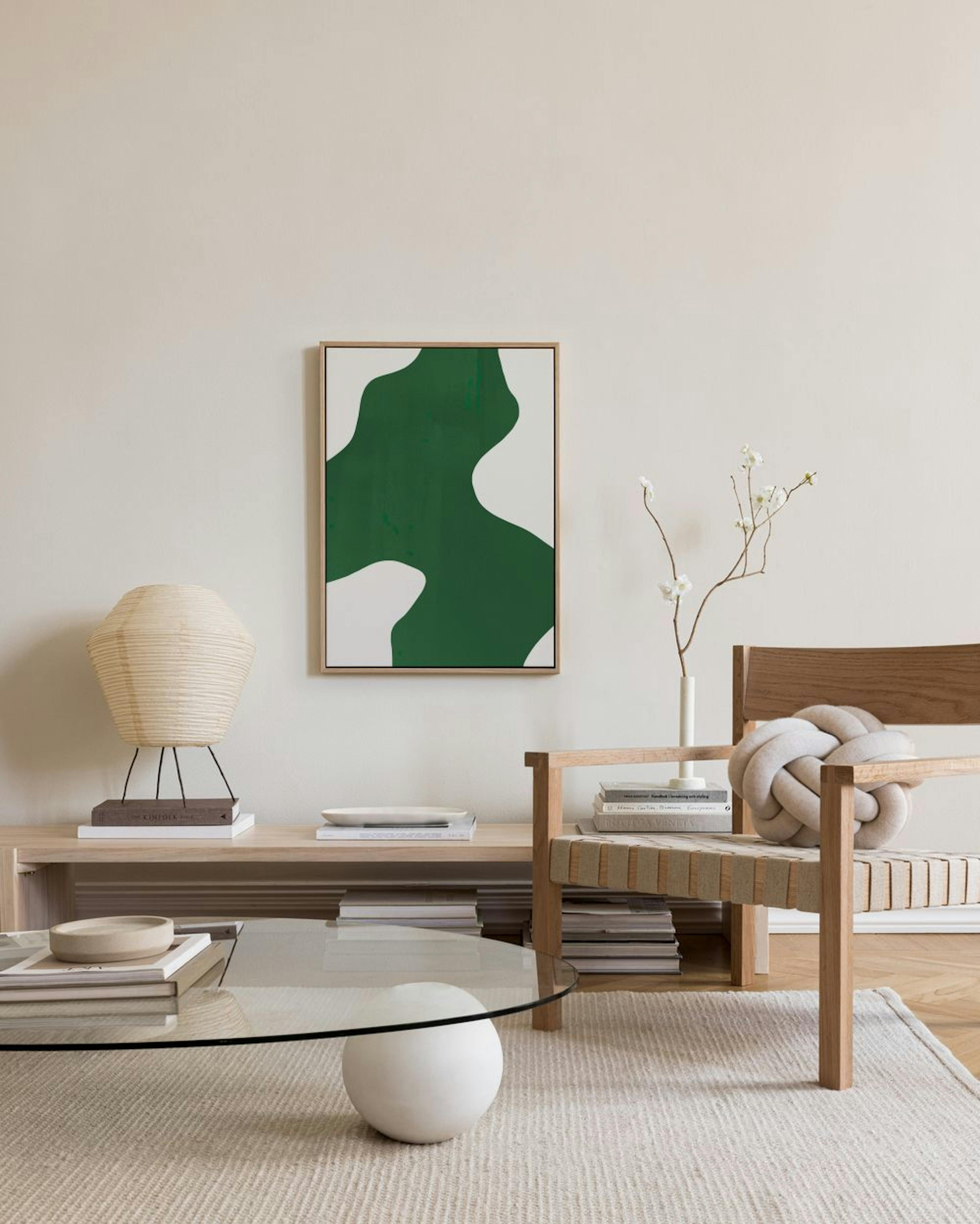 Green Shape Stampa su Tela