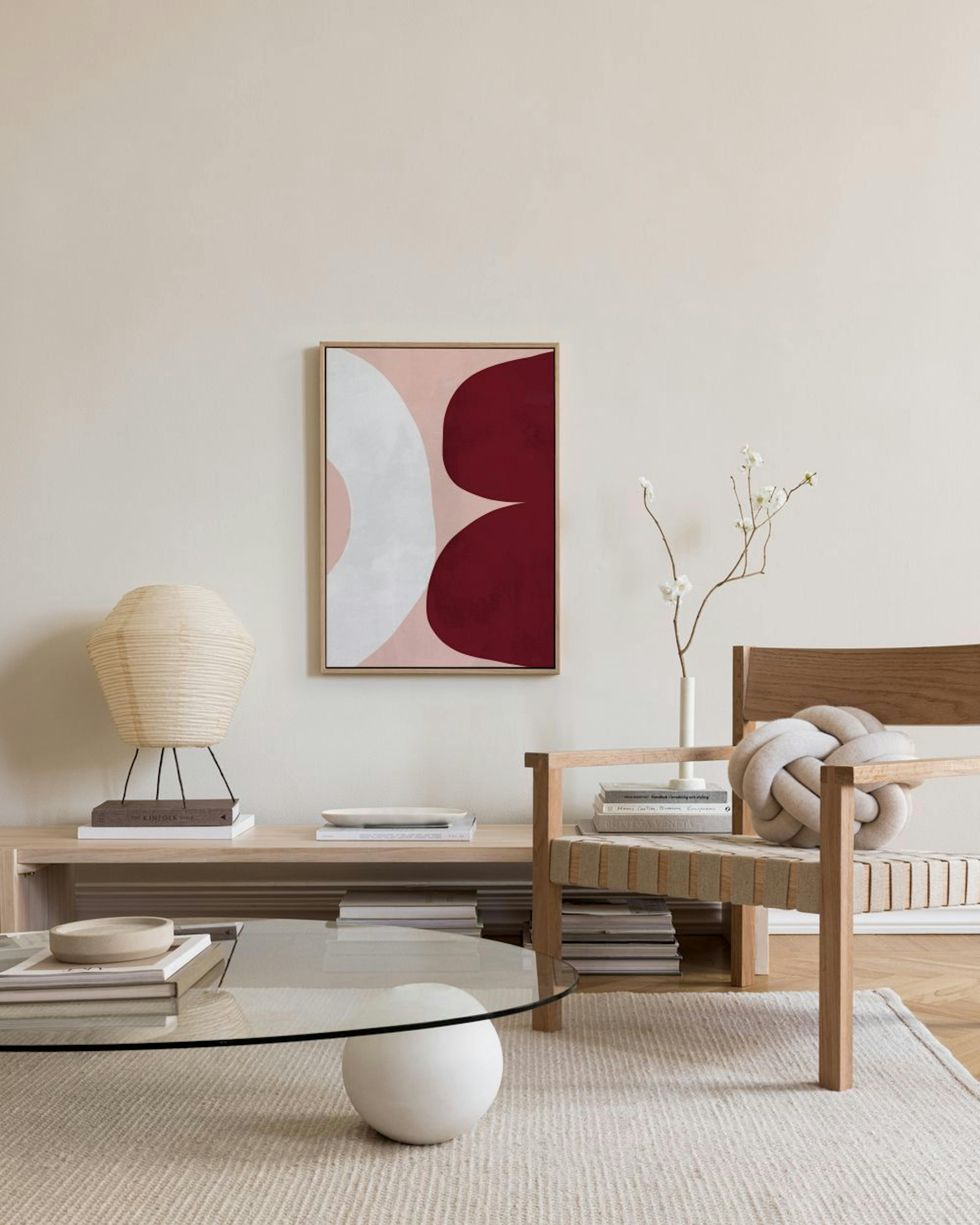 Asymmetrical Shapes No1 Canvas print