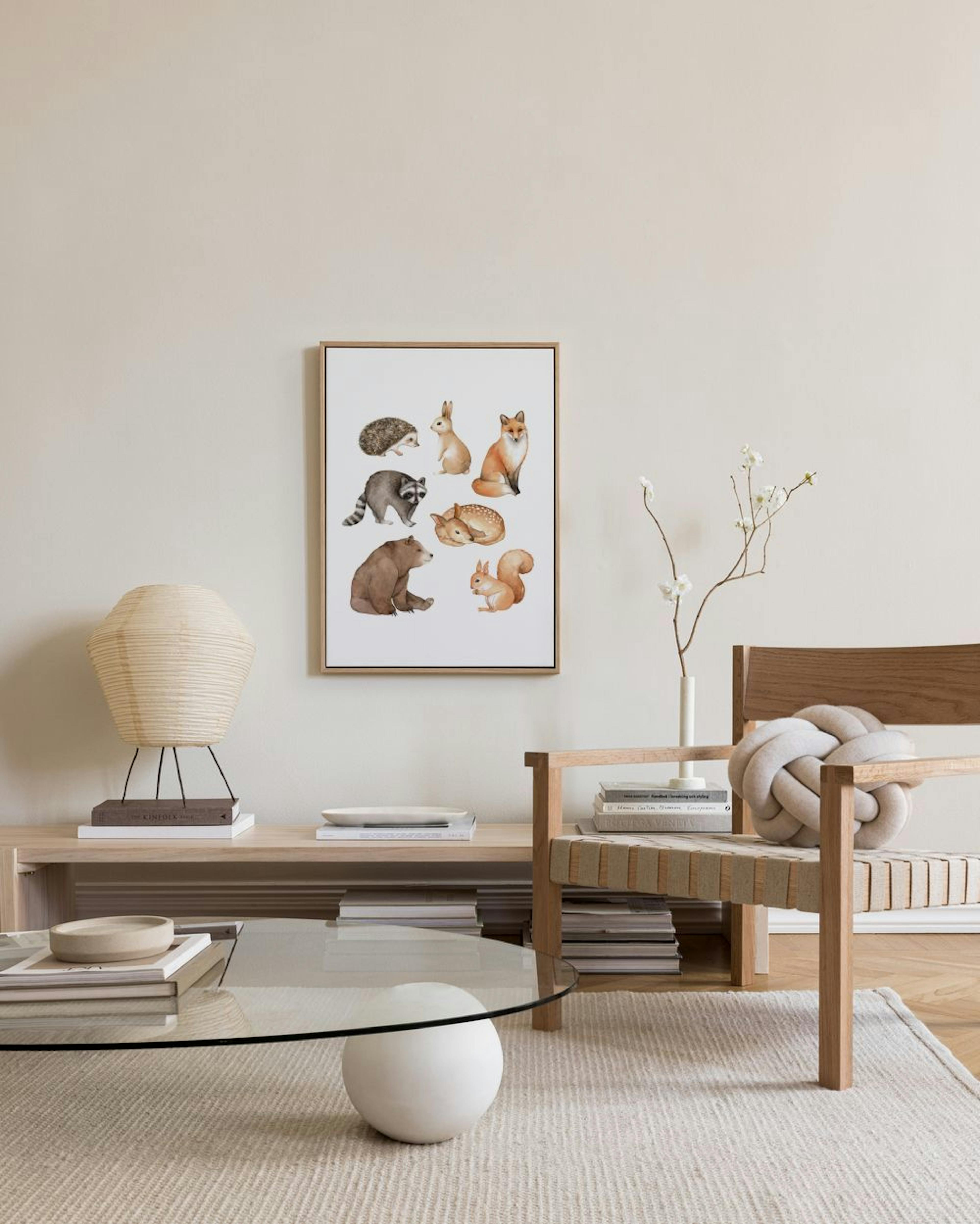 Forest Animals Canvas print
