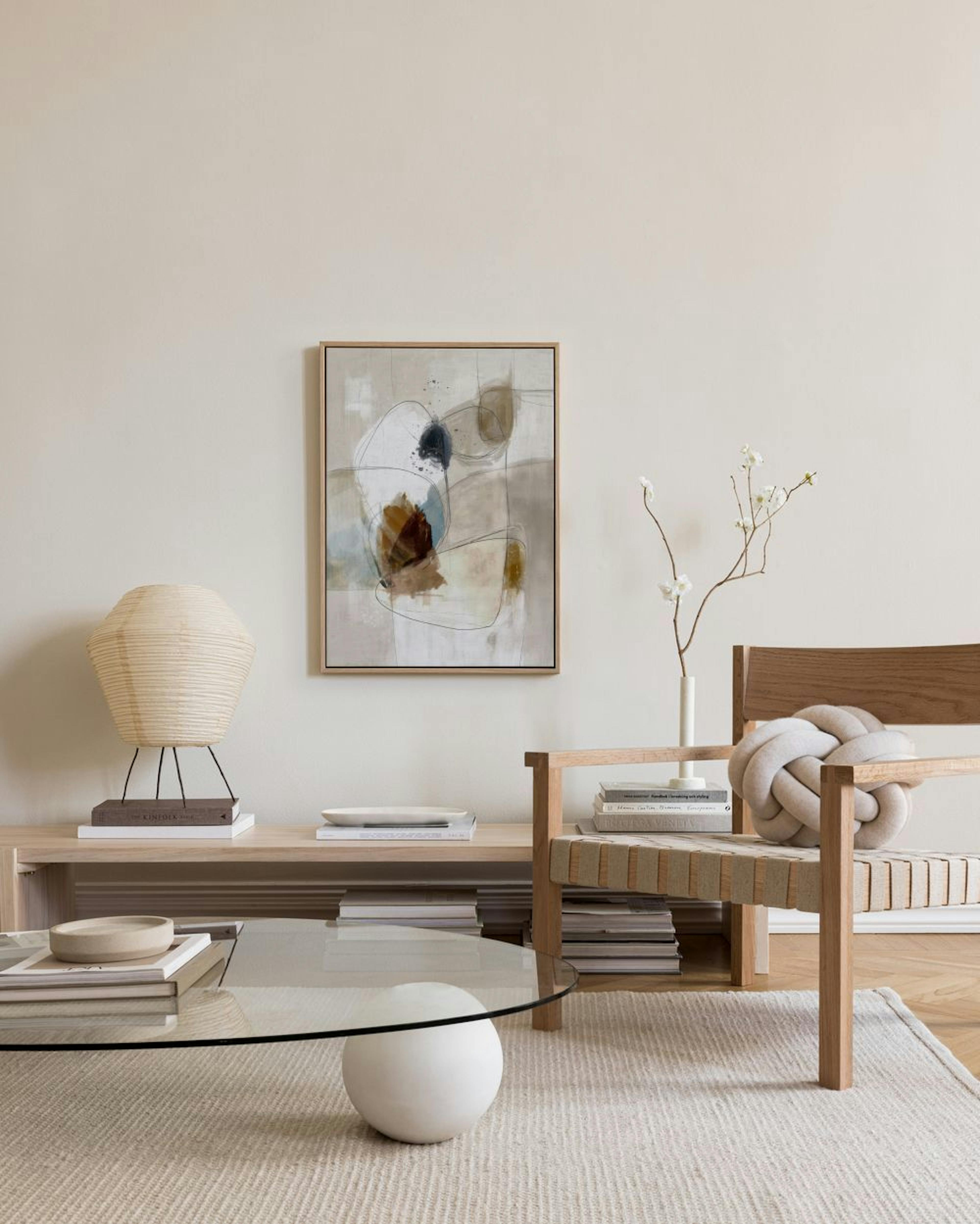 Beige Impression No2 Leinwandbild