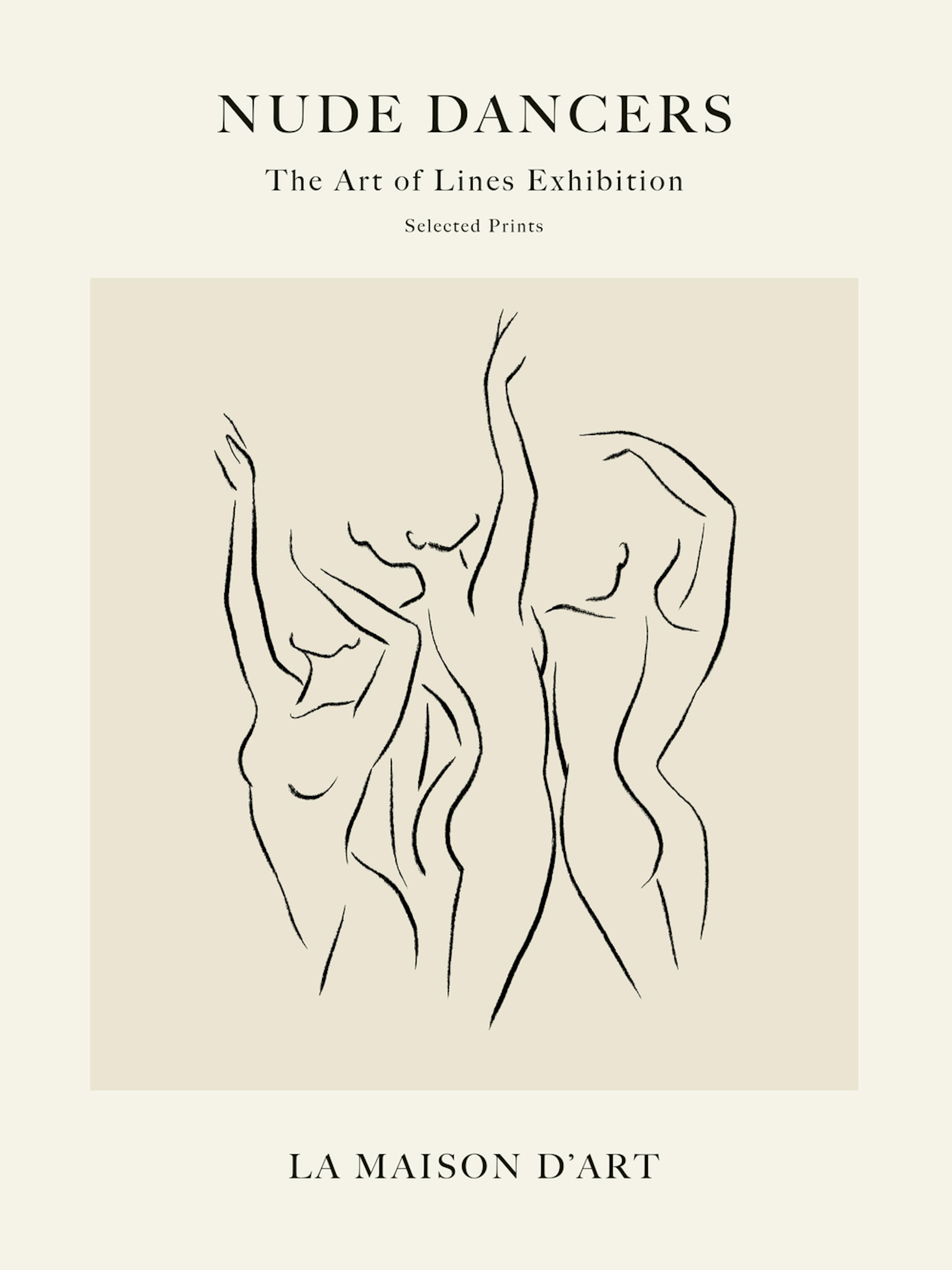 Nude Dancers No1 Lærred