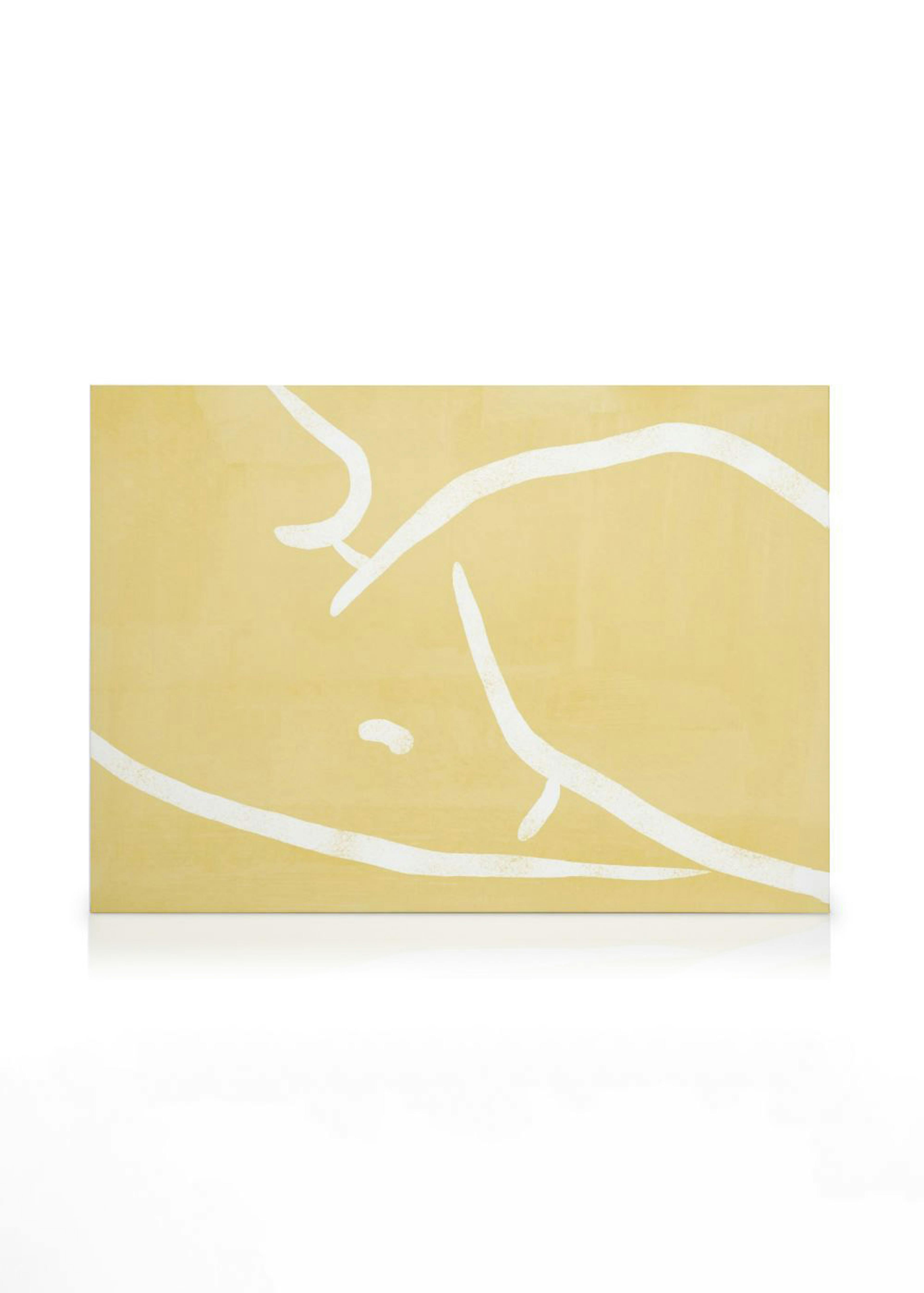 Yellow Body Pose Lærred 0