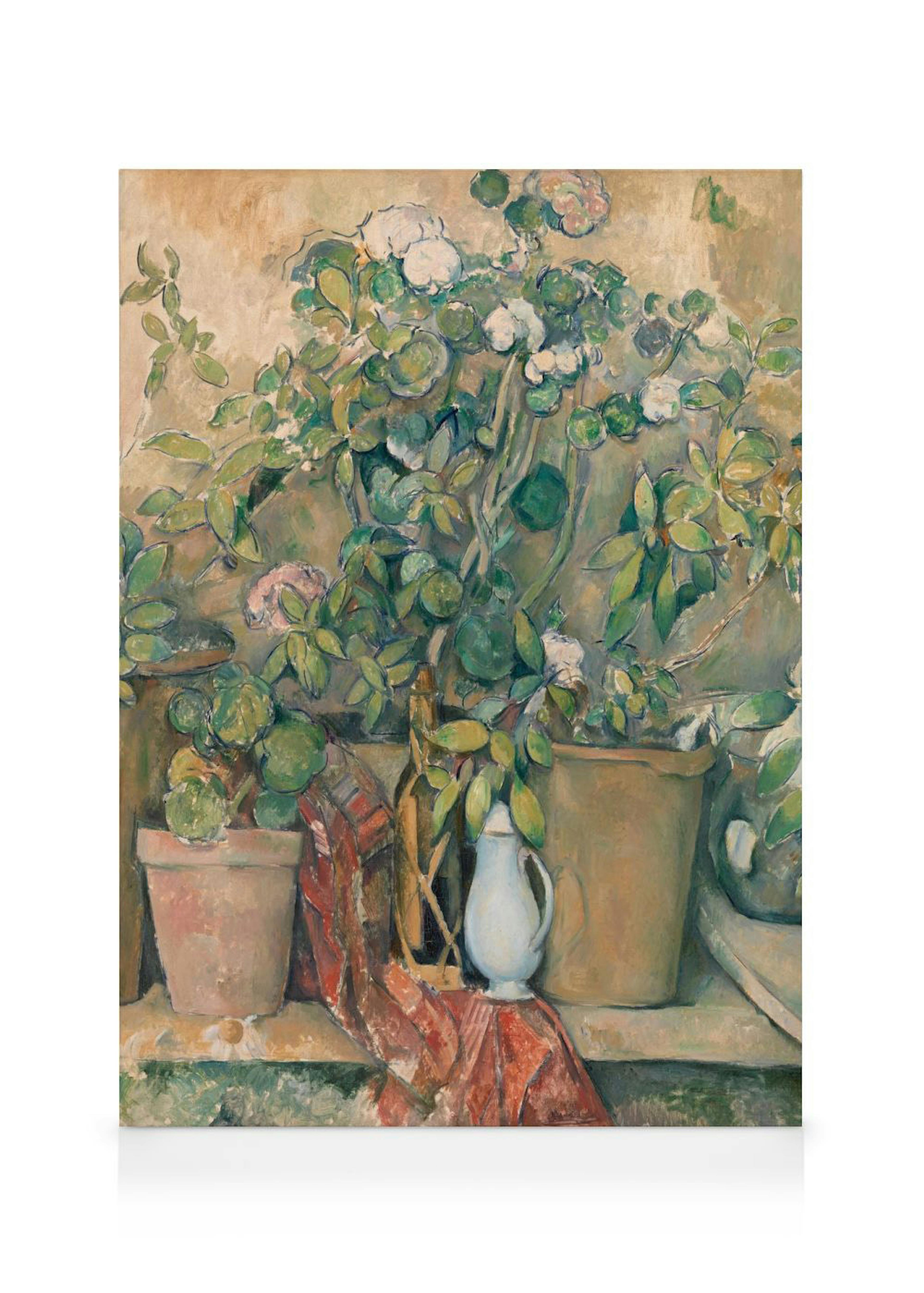 Paul Cézanne - Terracotta Pots and Flowers Canvas print 0