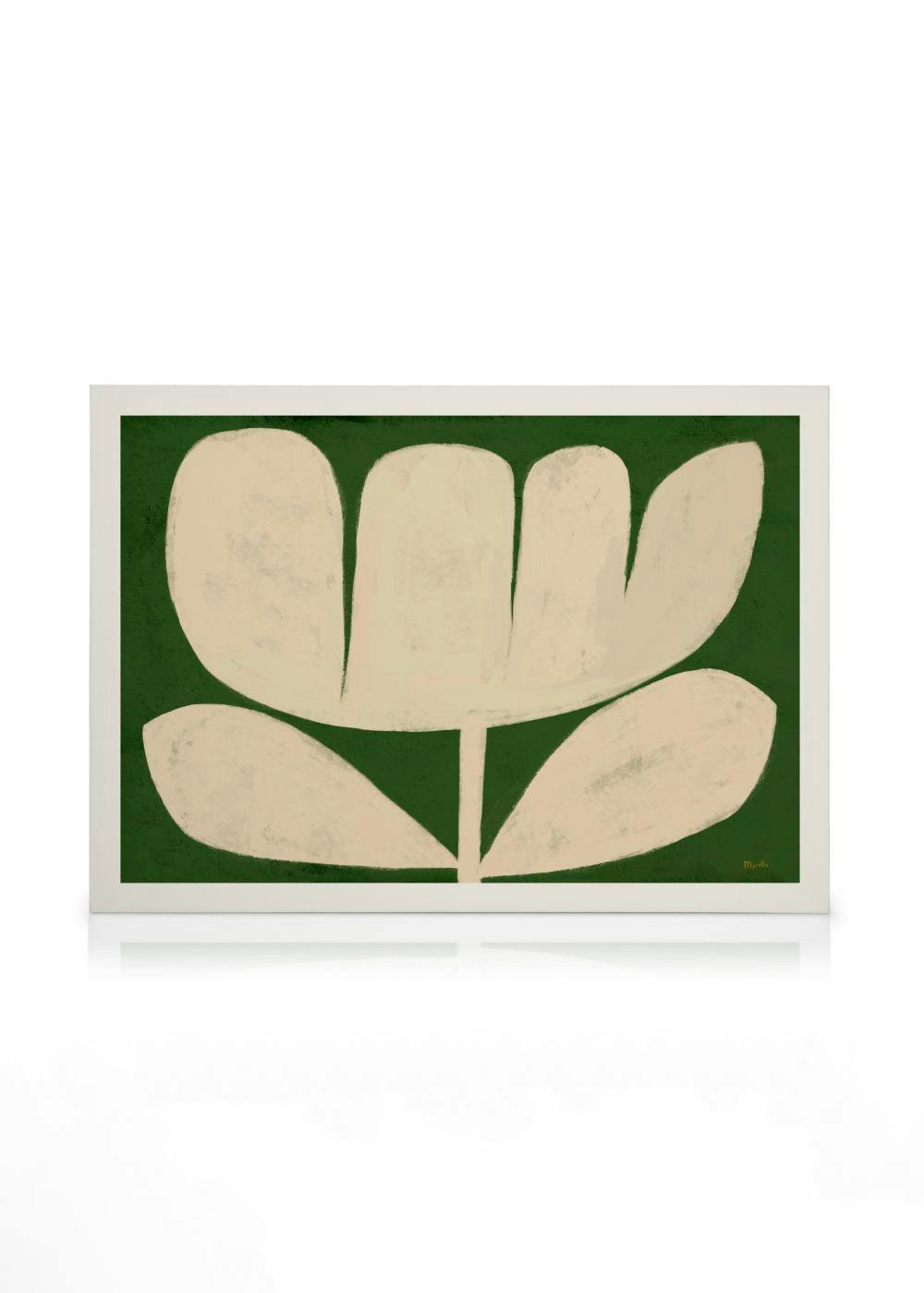 Leinwandbilder Marco Marella - Flower on Green Leinwandbild (30x40 cm)