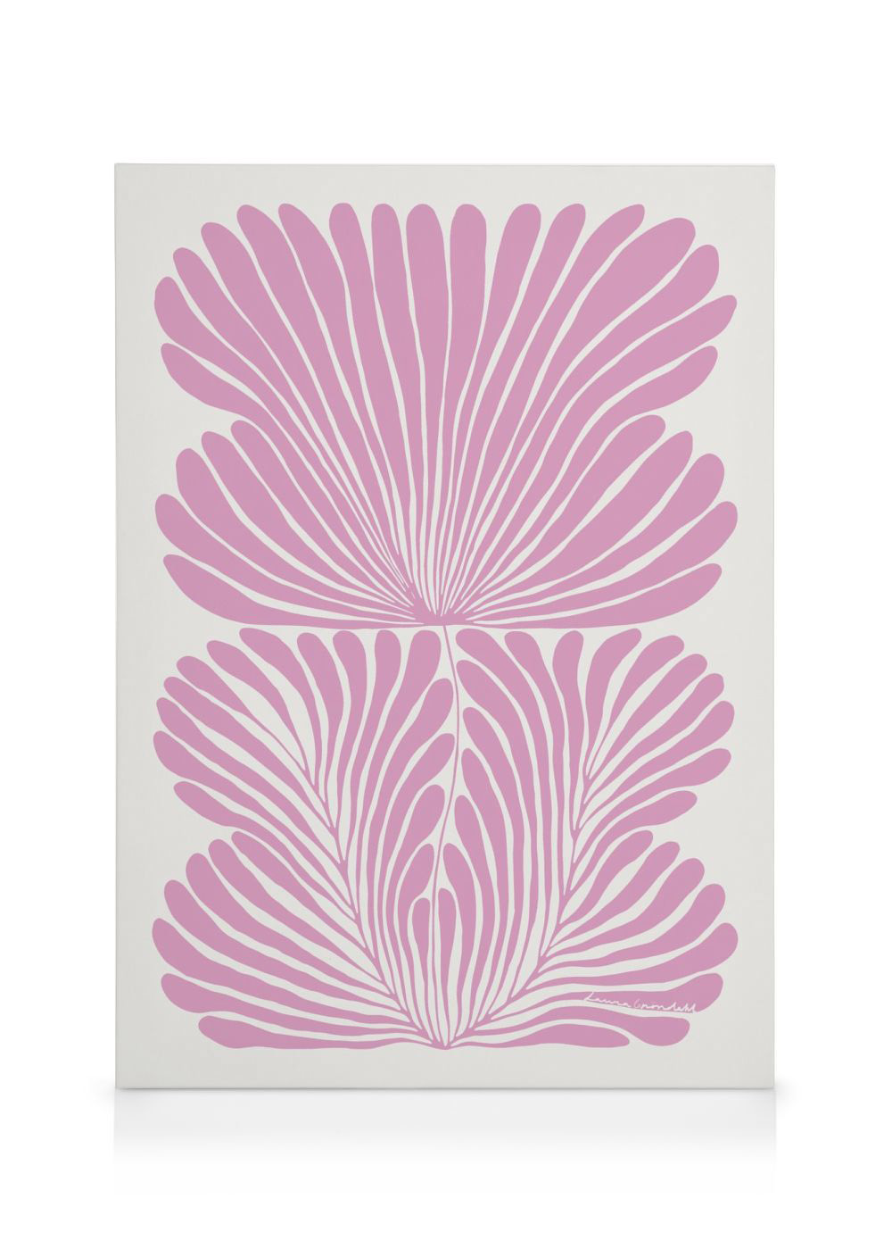 Impression Fleur Rose Sur Toile