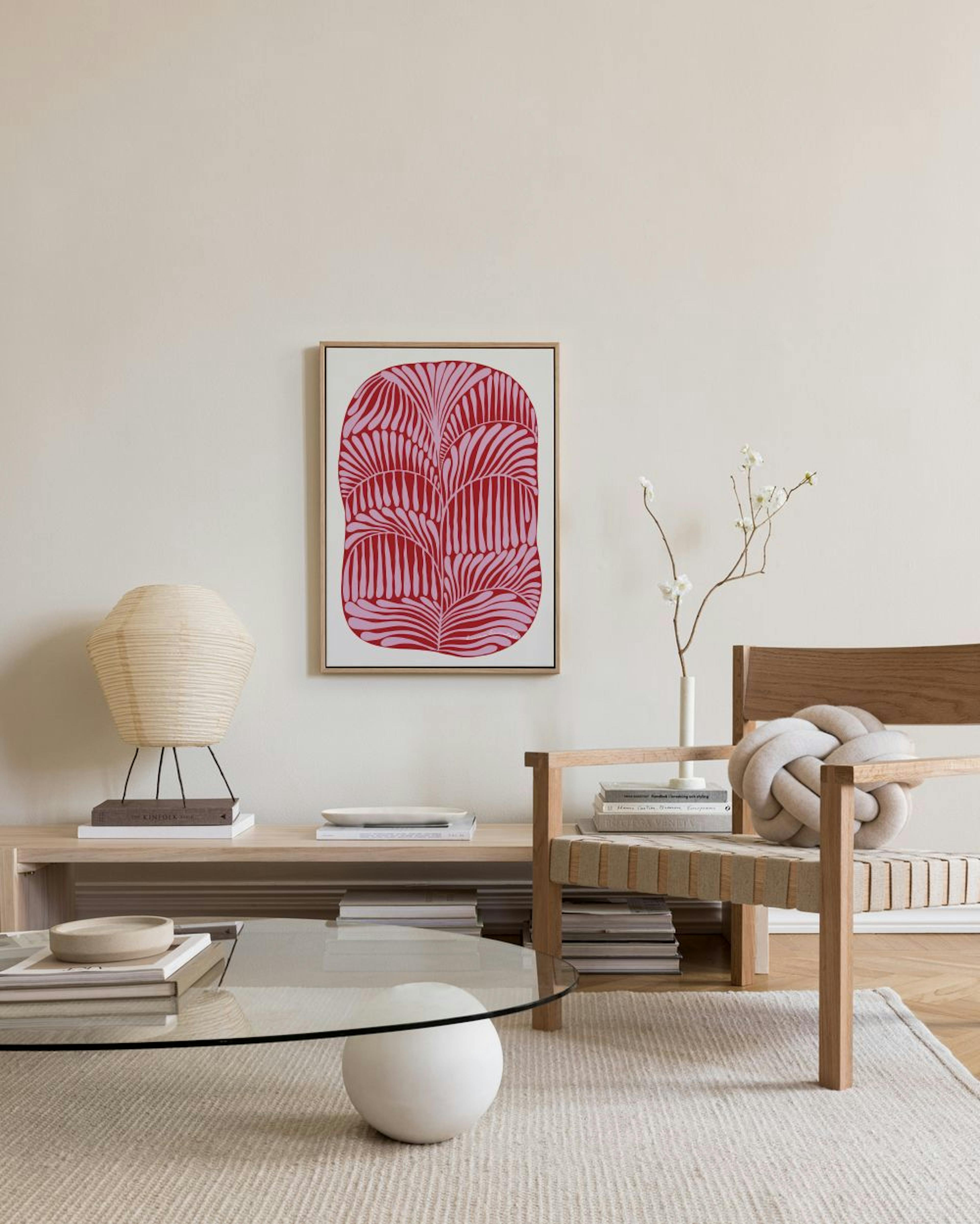 Laura Gröndahl - Pink Plant Canvas print