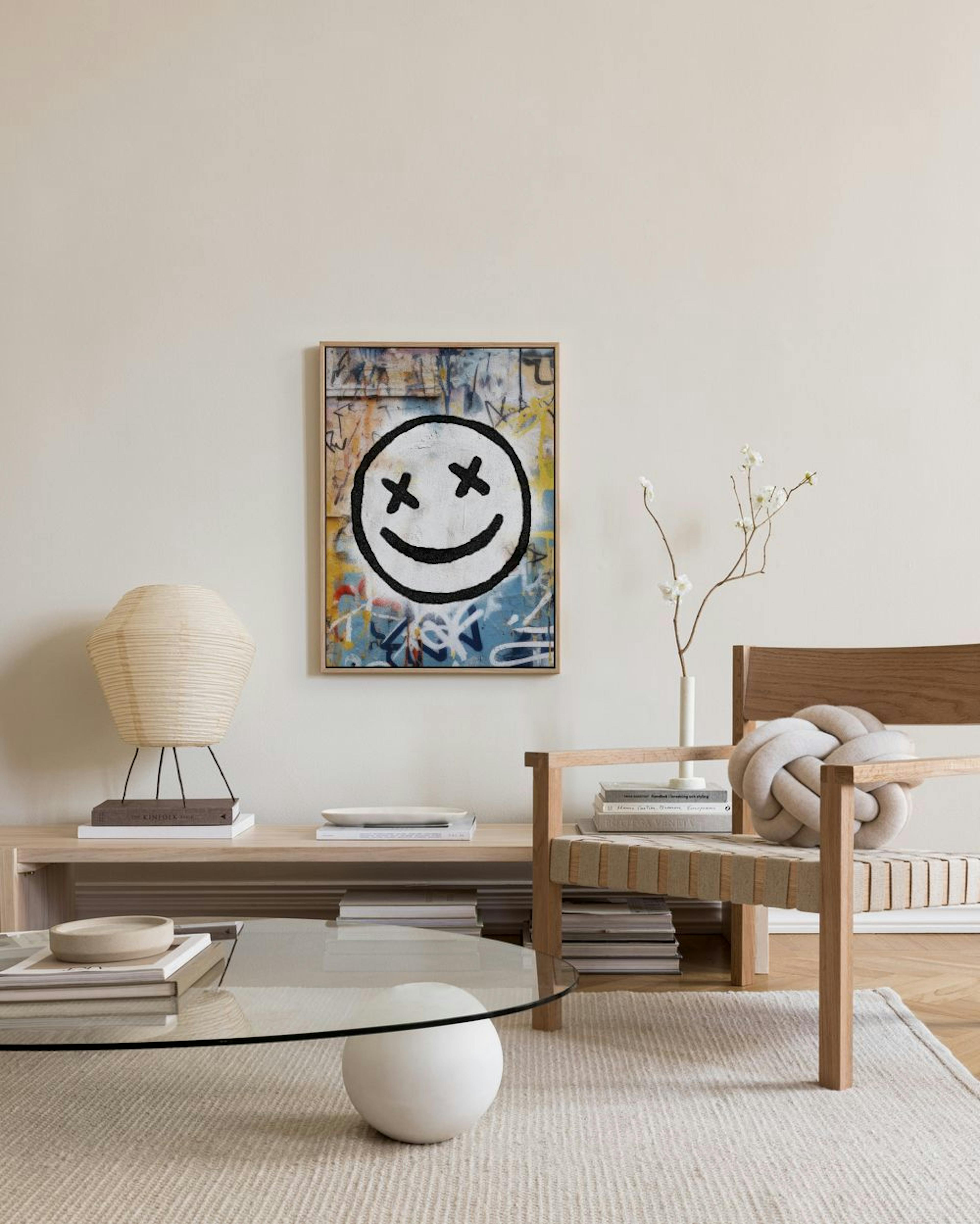 Grafitti Smiley Canvas print