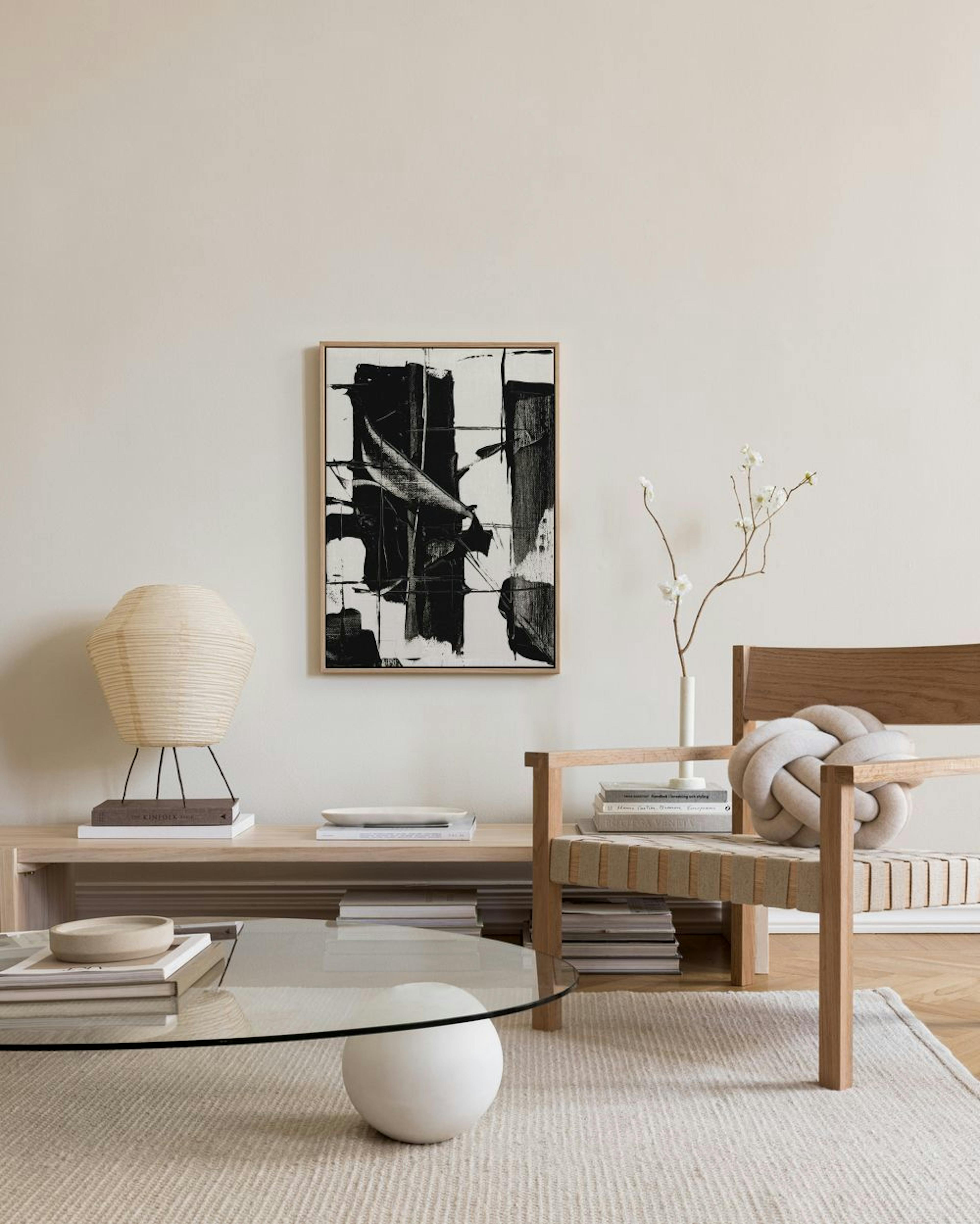 Dramatic Black Canvas print