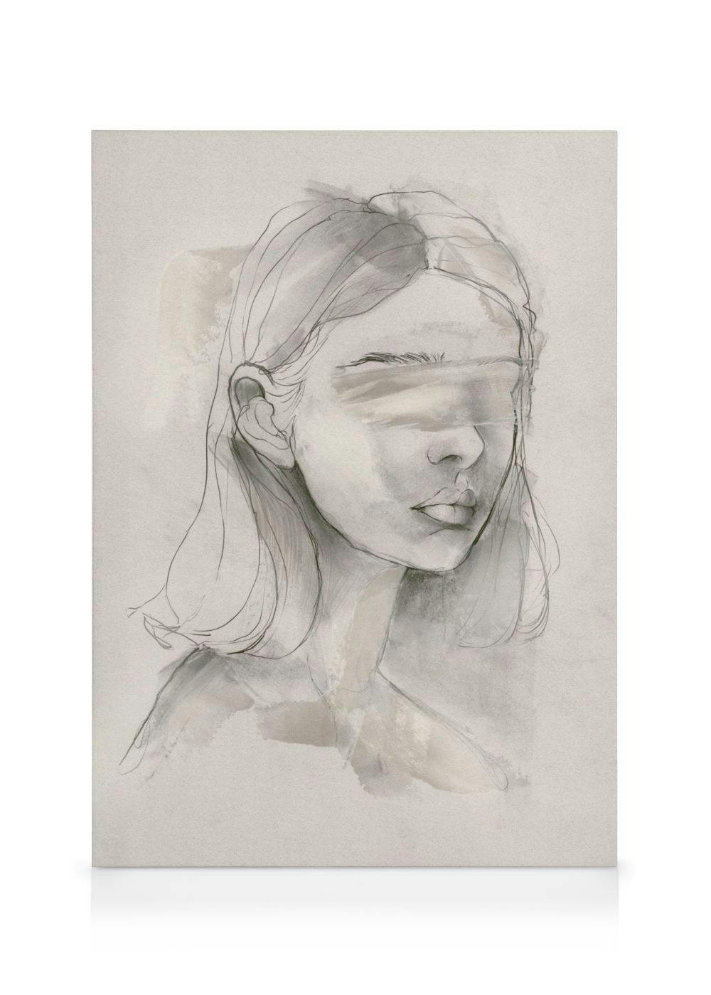 Canvas Prints Blindfolded No2 Canvas print (30x40 cm - Black Frame)