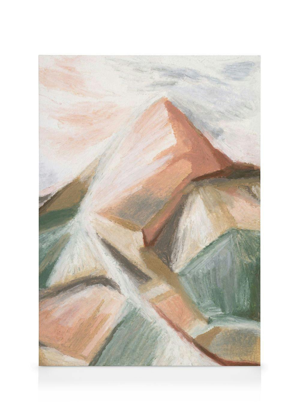 Canvas Schilderijen Paysage Au Pastel No2 Canvas (30x40 cm)